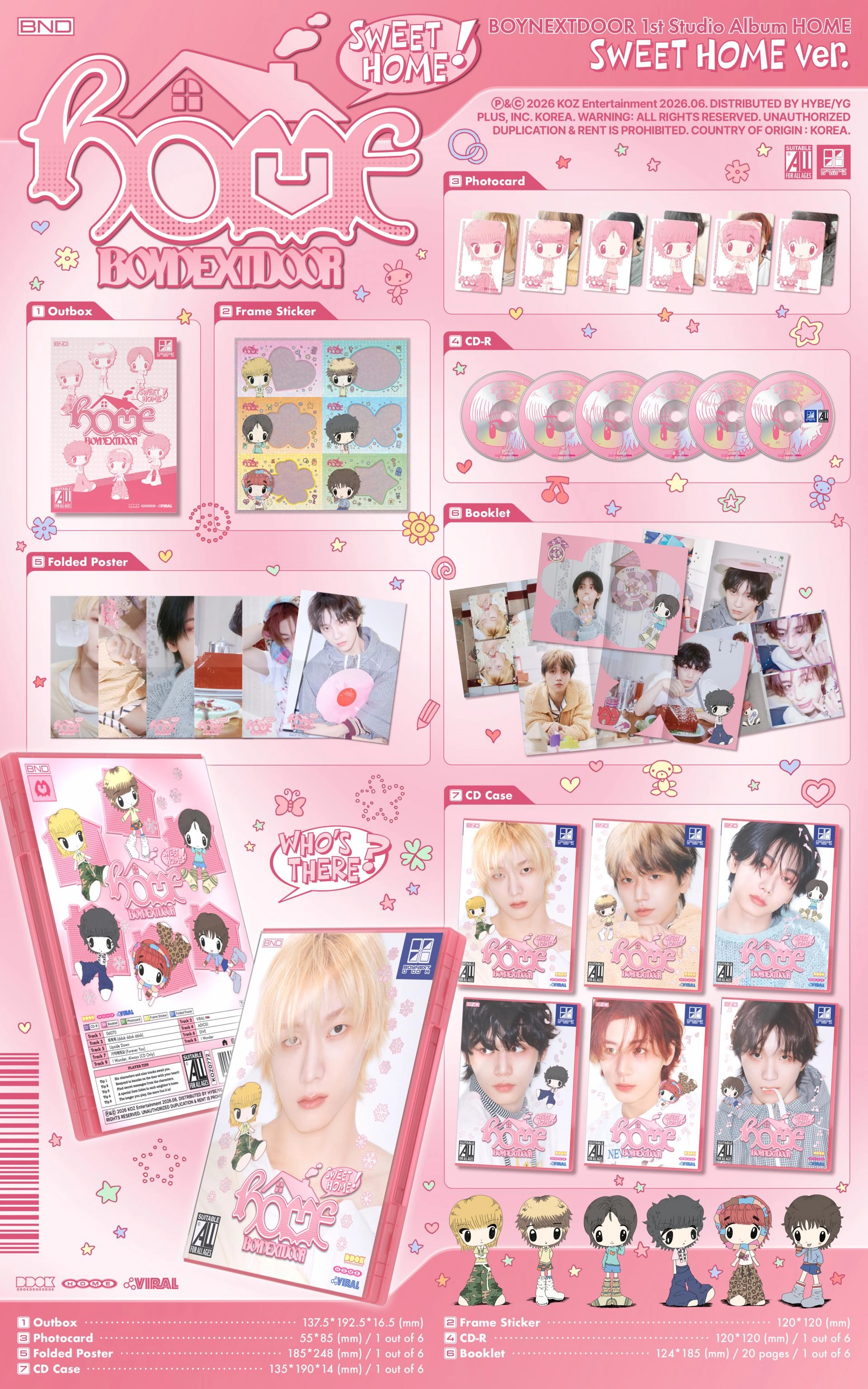 (PRE-ORDER) BOYNEXTDOOR - 1st Studio Album [HOME]
