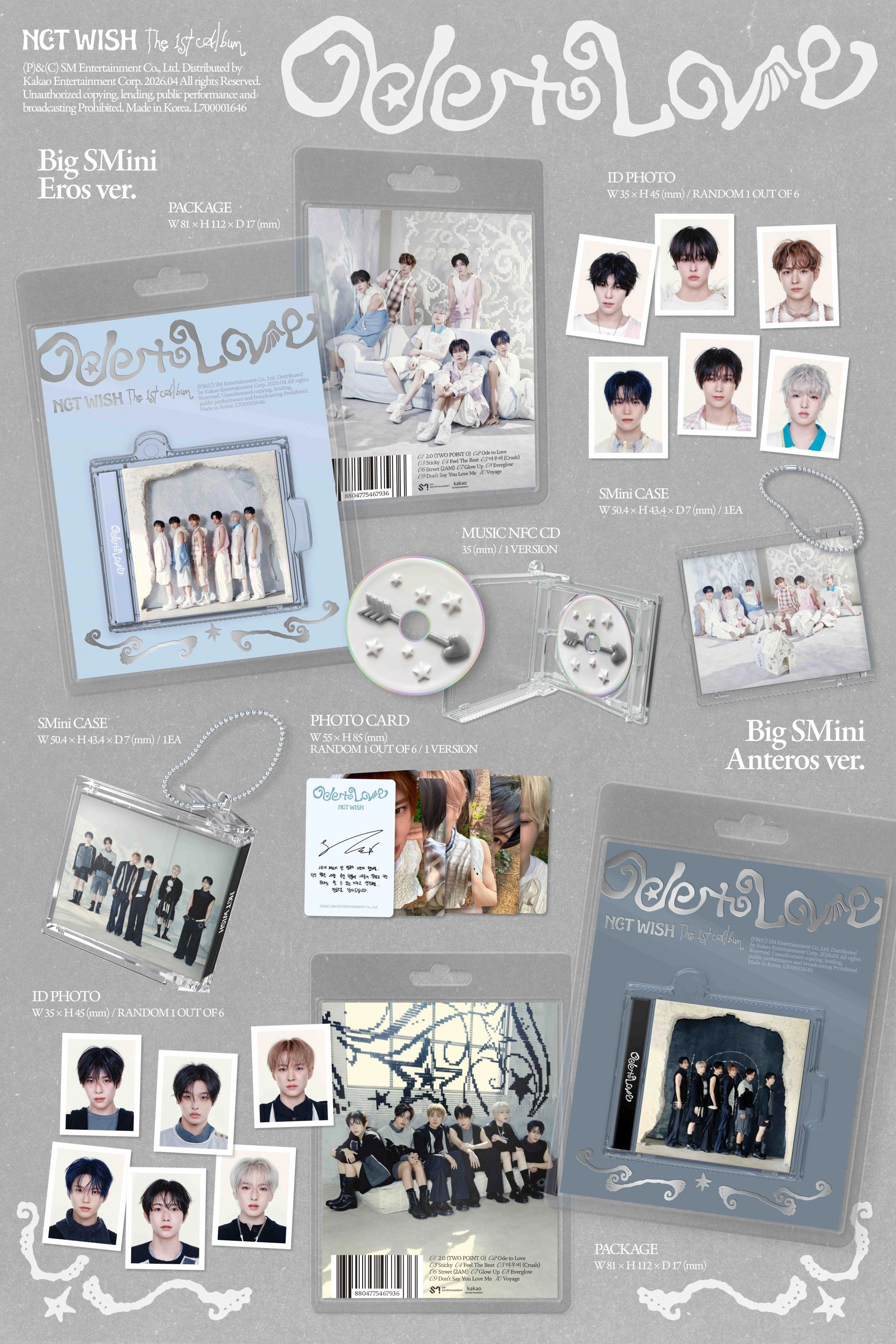 NCT WISH - 1st Album [Ode to Love] (Big SMini Ver.) (SMART ALBUM)