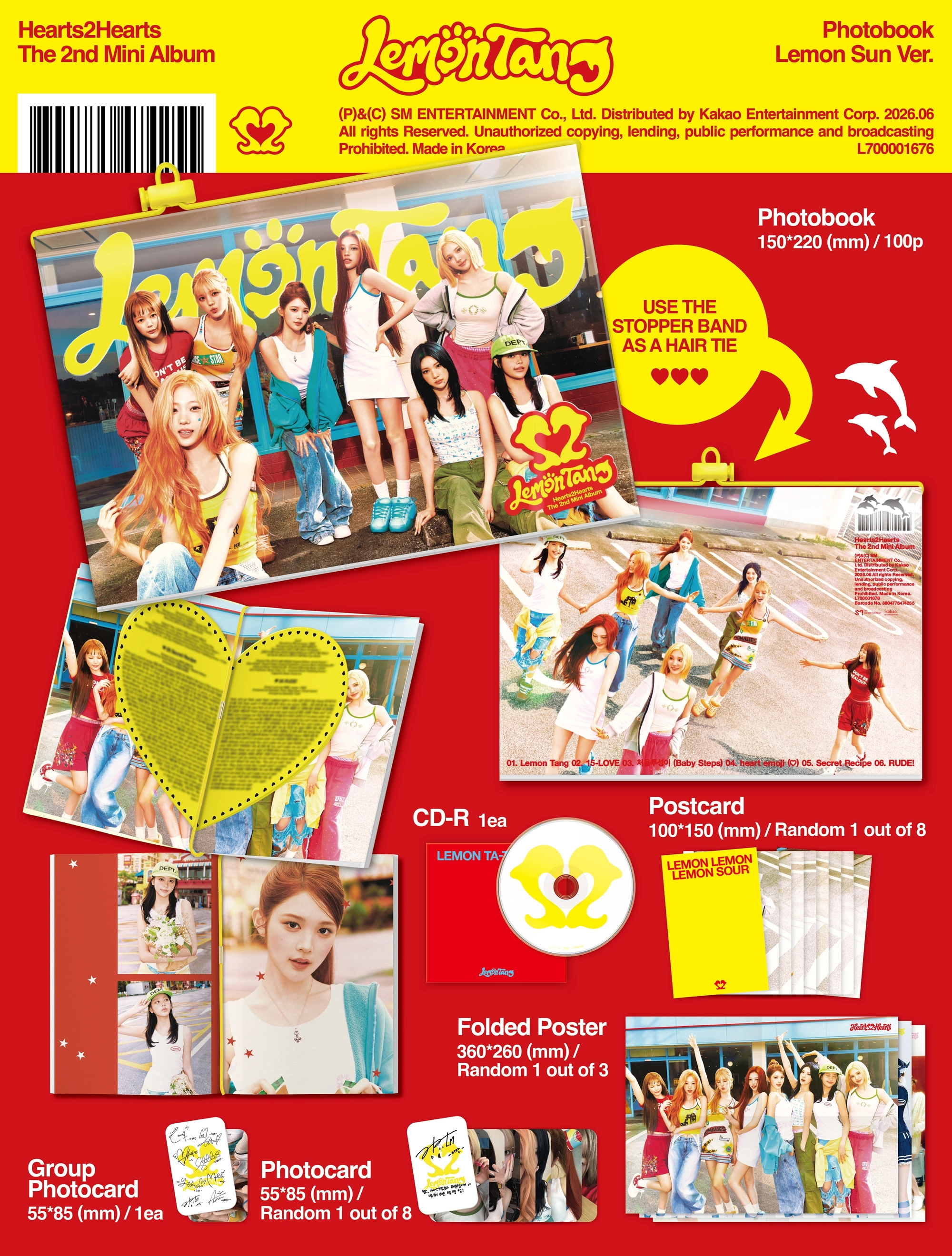 Hearts2Hearts - 2nd Mini Album [Lemon Tang] (Photobook Ver.)