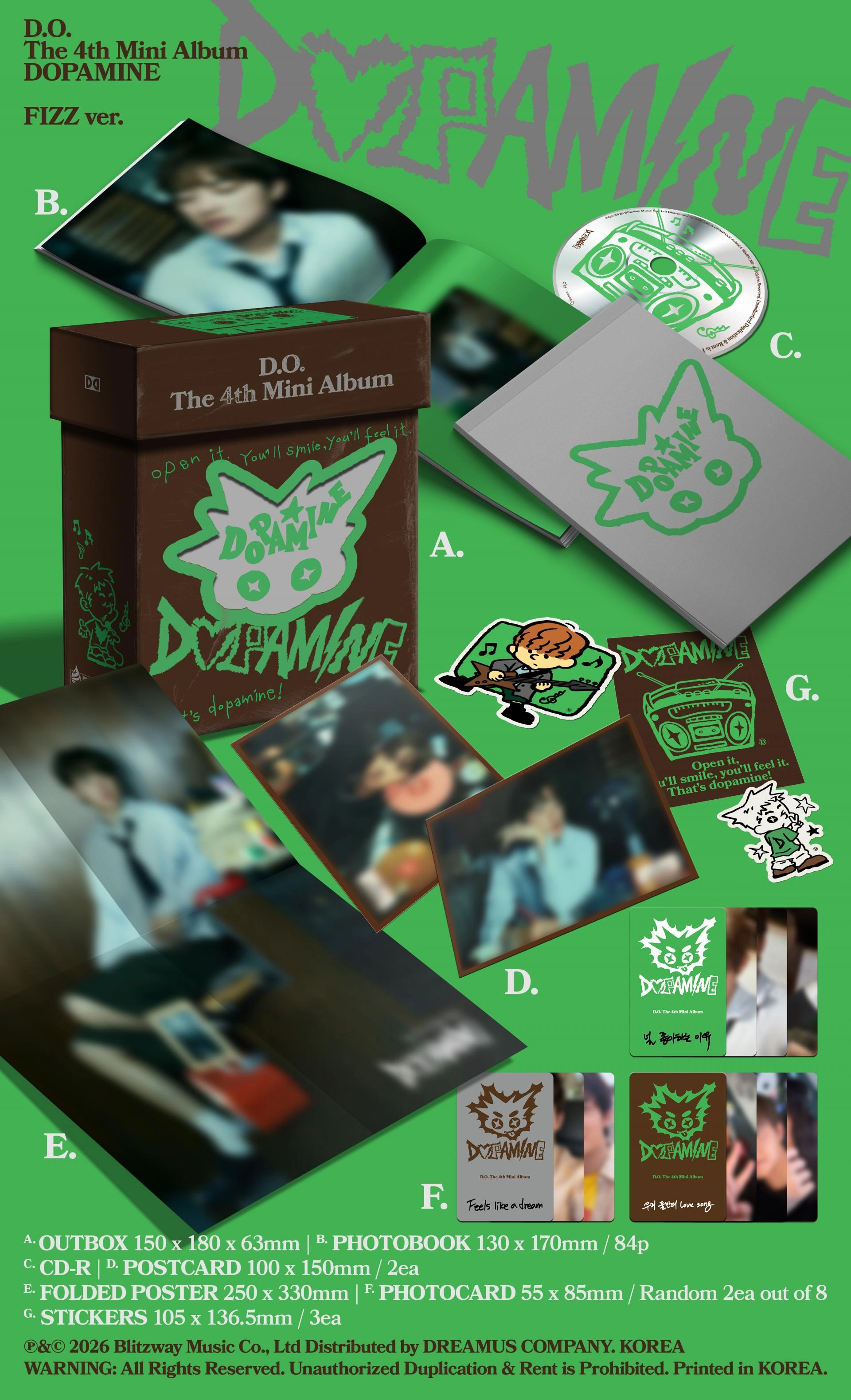 (PO) D.O. - 4th Mini Album [DOPAMINE] (FIZZ Ver.)