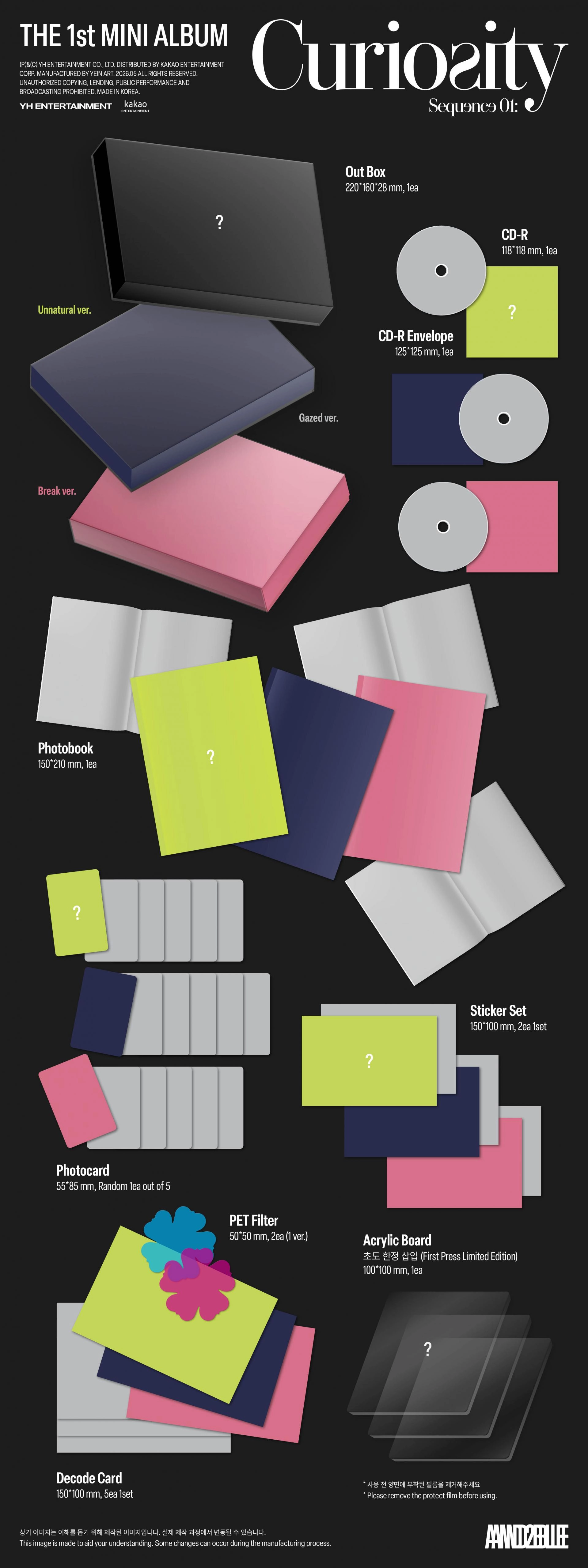 (PRE-ORDER) AND2BLE - 1st Mini Album [Sequence 01: Curiosity] (POCAALBUM Ver.)