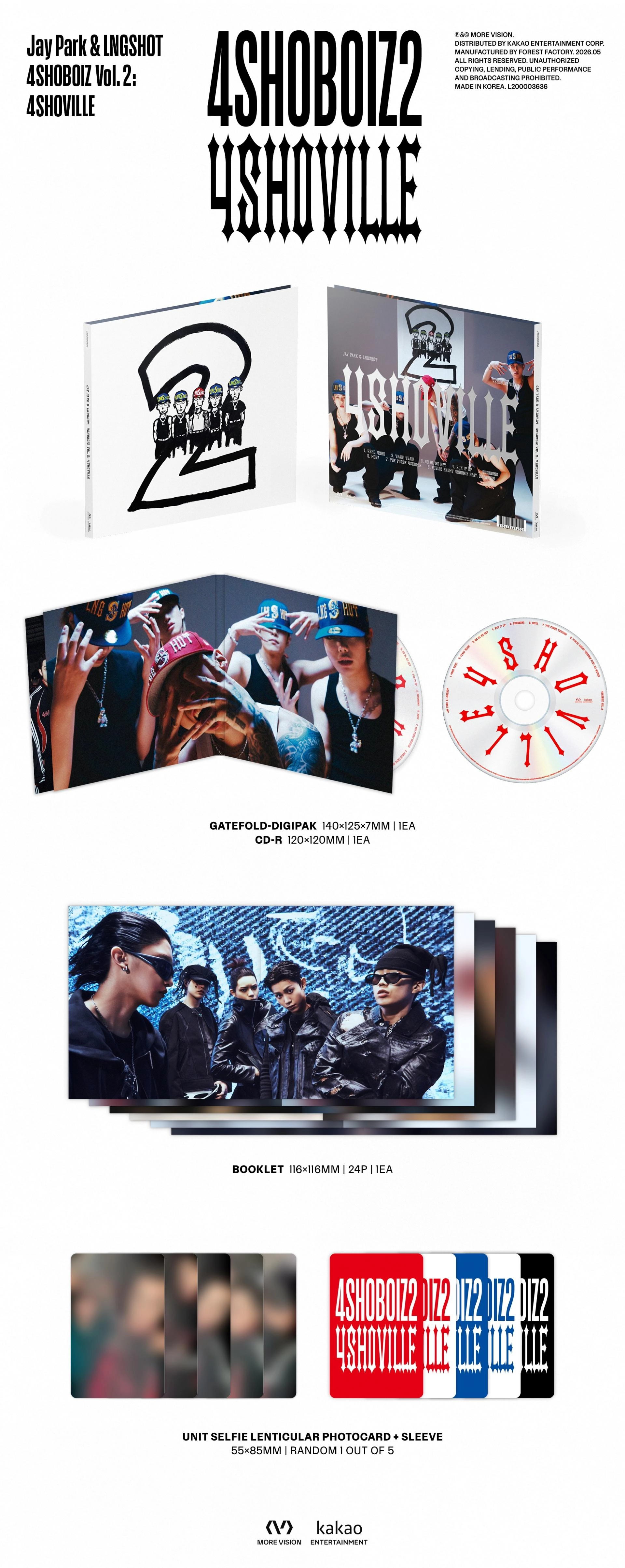 (PRE-ORDER) Jay Park & LNGSHOT - Mixtape [4SHOBOIZ Vol. 2: 4SHOVILLE]