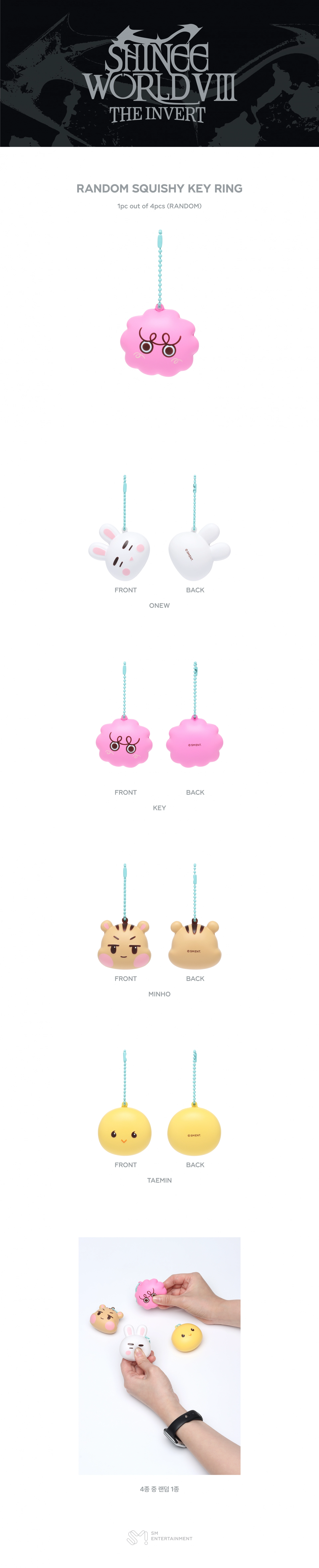 (PRE-ORDER) SHINee - [2026 SHINee WORLD VIII : [THE INVERT] MD] RANDOM SQUISHY KEY RING