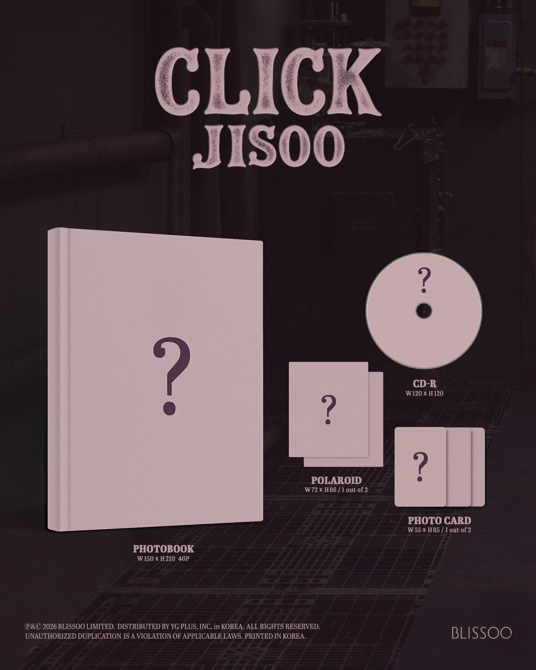 (PRE-ORDER) JISOO - Single Album [CLICK] PHOTOBOOK VER.