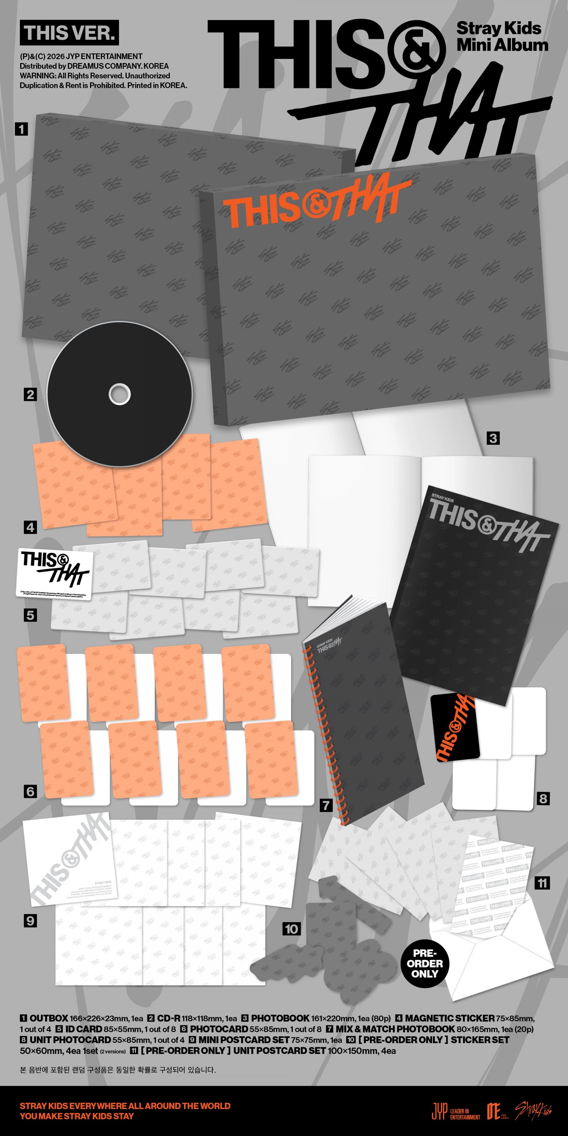 (PRE-ORDER) Stray Kids - 10th Mini Album [THIS & THAT] (TRUCK Ver.) (Limited Edition)