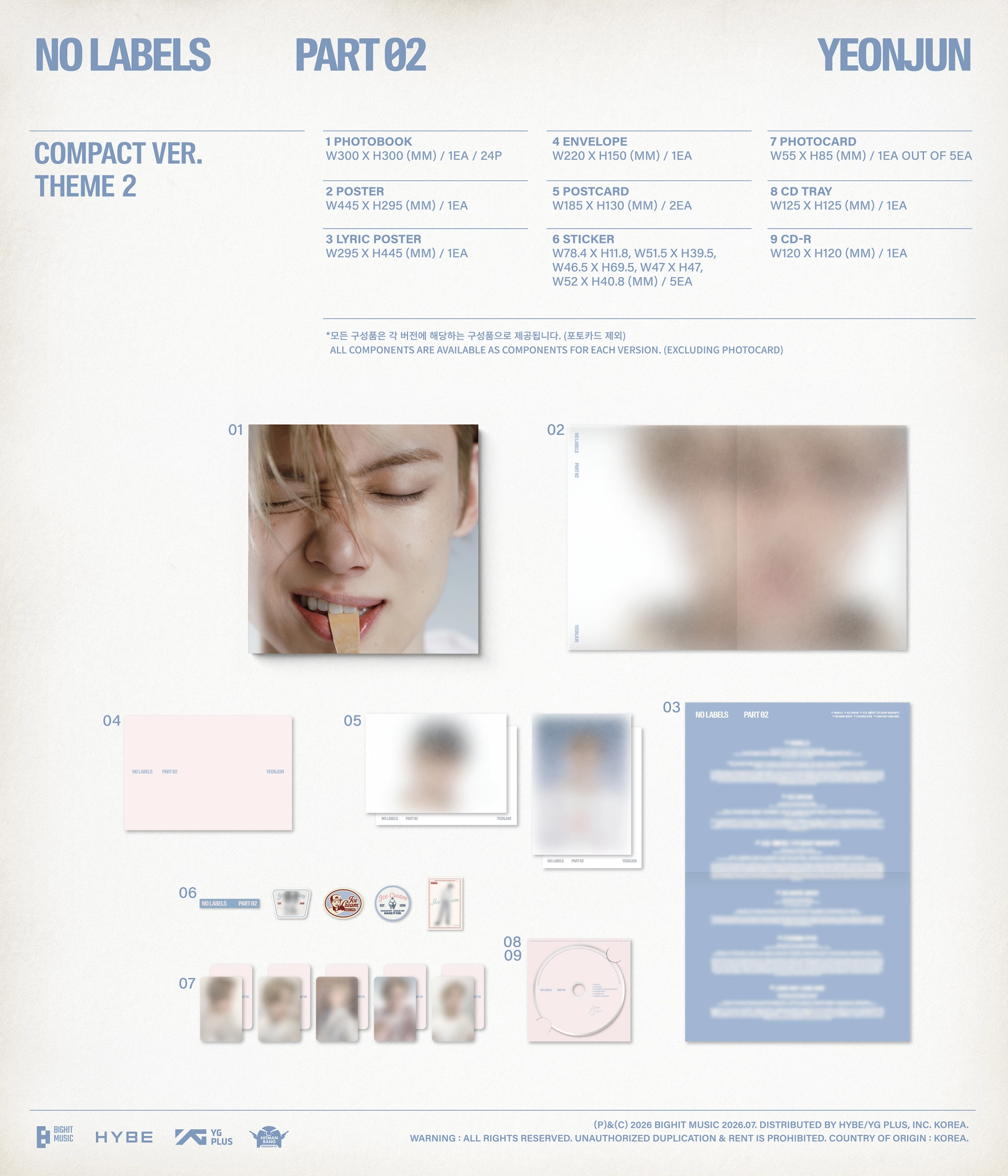 YEONJUN - [NO LABELS: PART 02] (Compact Ver.)