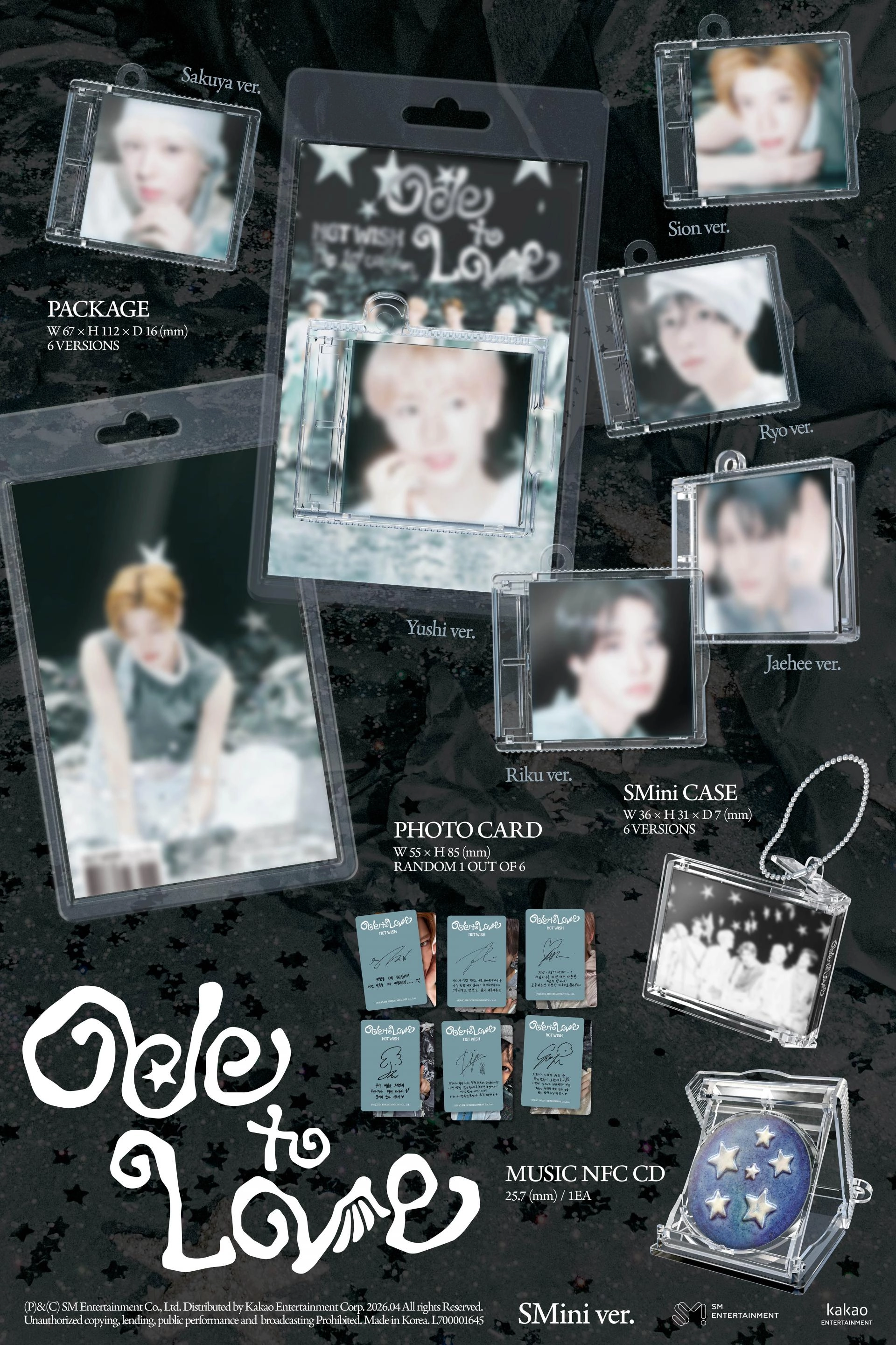 NCT WISH - 1st Album [Ode to Love] (SMini Ver.) (SMART ALBUM)