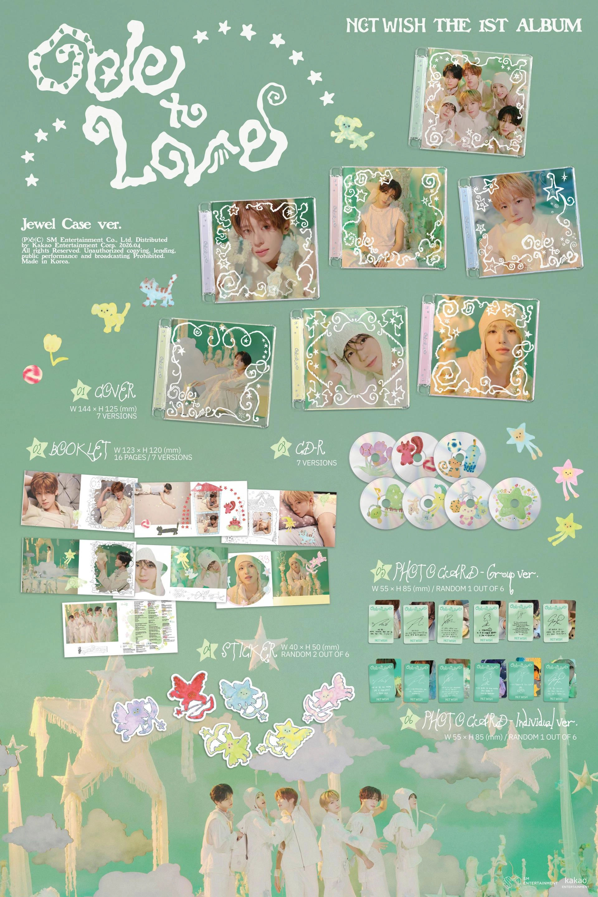 NCT WISH - 1st Album [Ode to Love] (Jewel Case Ver.)