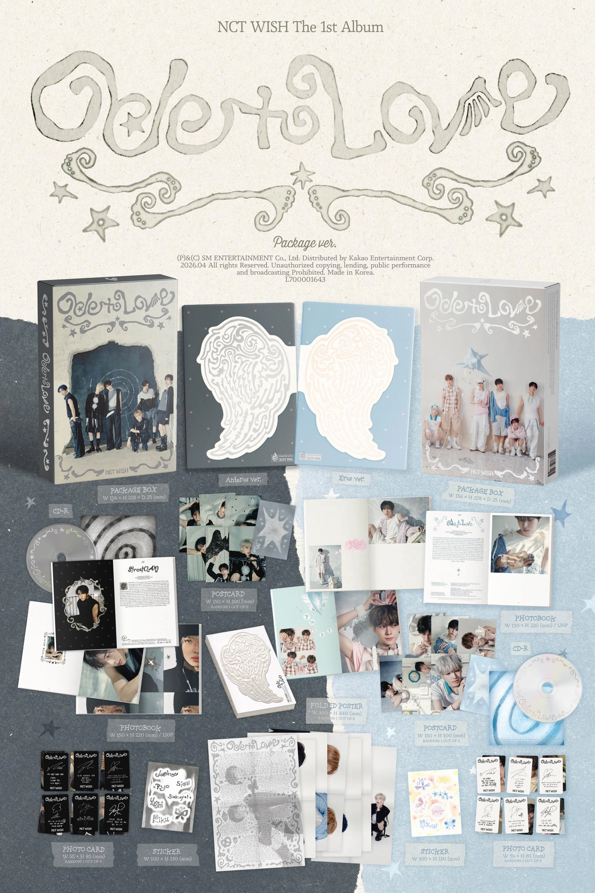 NCT WISH - 1st Album [Ode to Love] (Package Ver.)