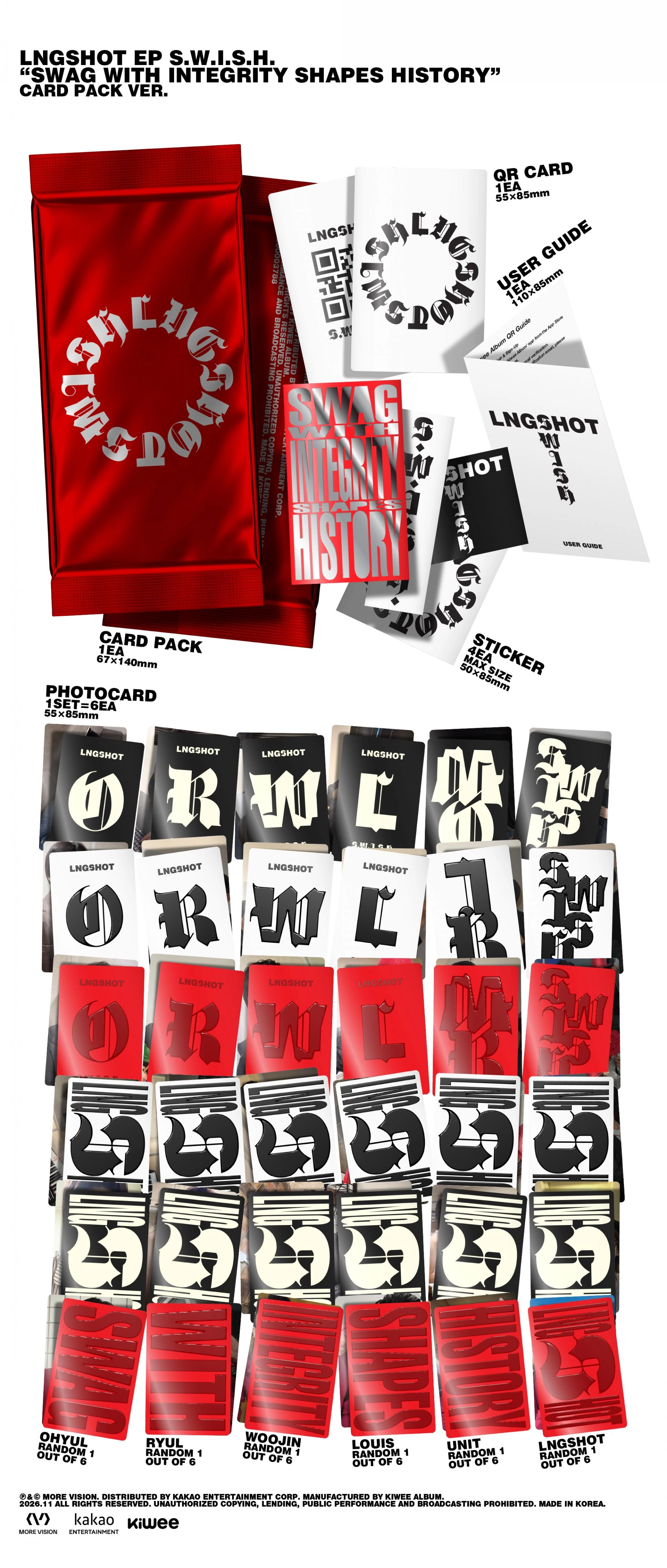 (PRE-ORDER) LNGSHOT EP [S.W.I.S.H.] (Card Pack Ver.)