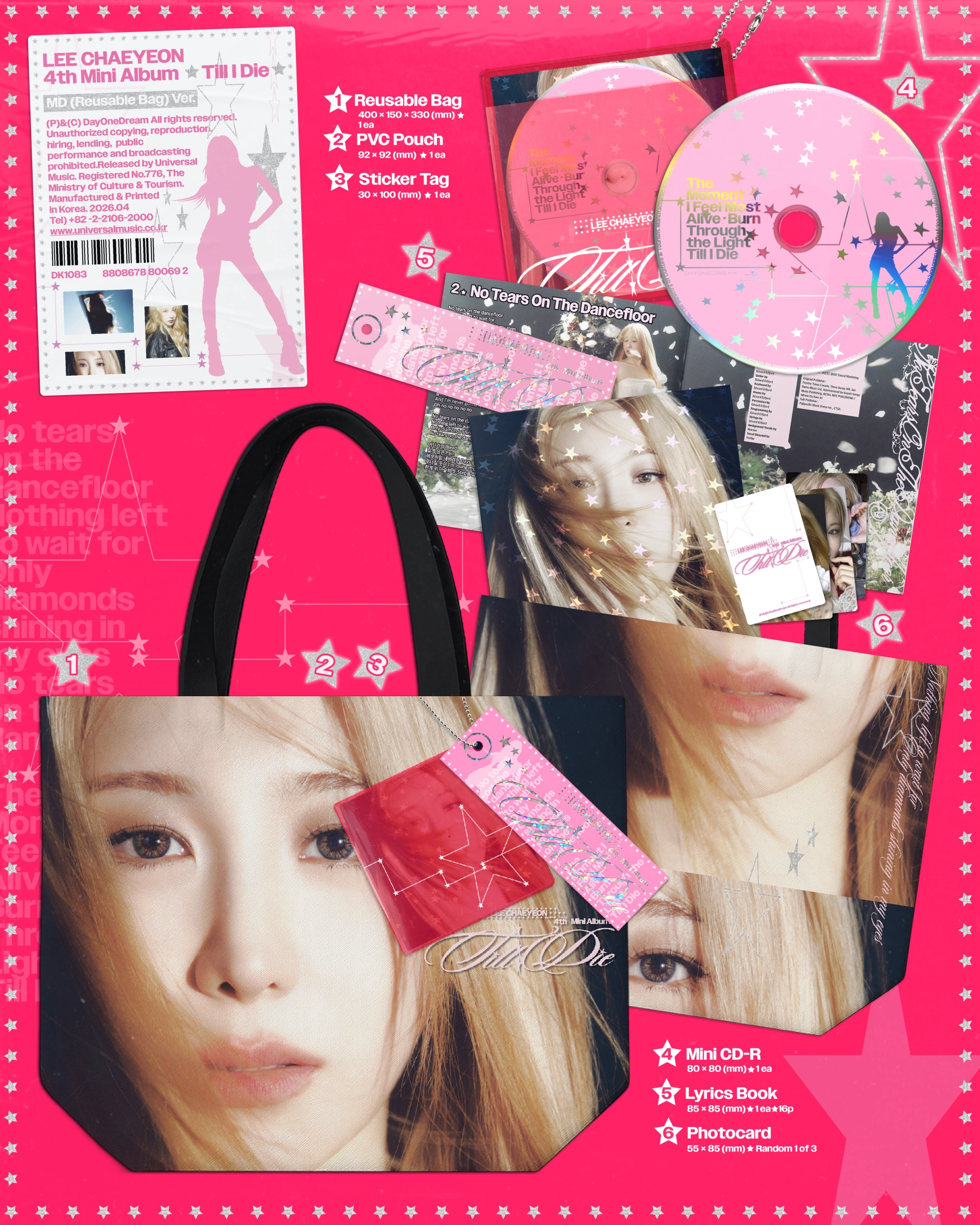 3시 오픈 예정 (PRE-ORDER) Lee Chae Yeon - 4th Mini Album [Till I Die] [Archive Book Ver.]