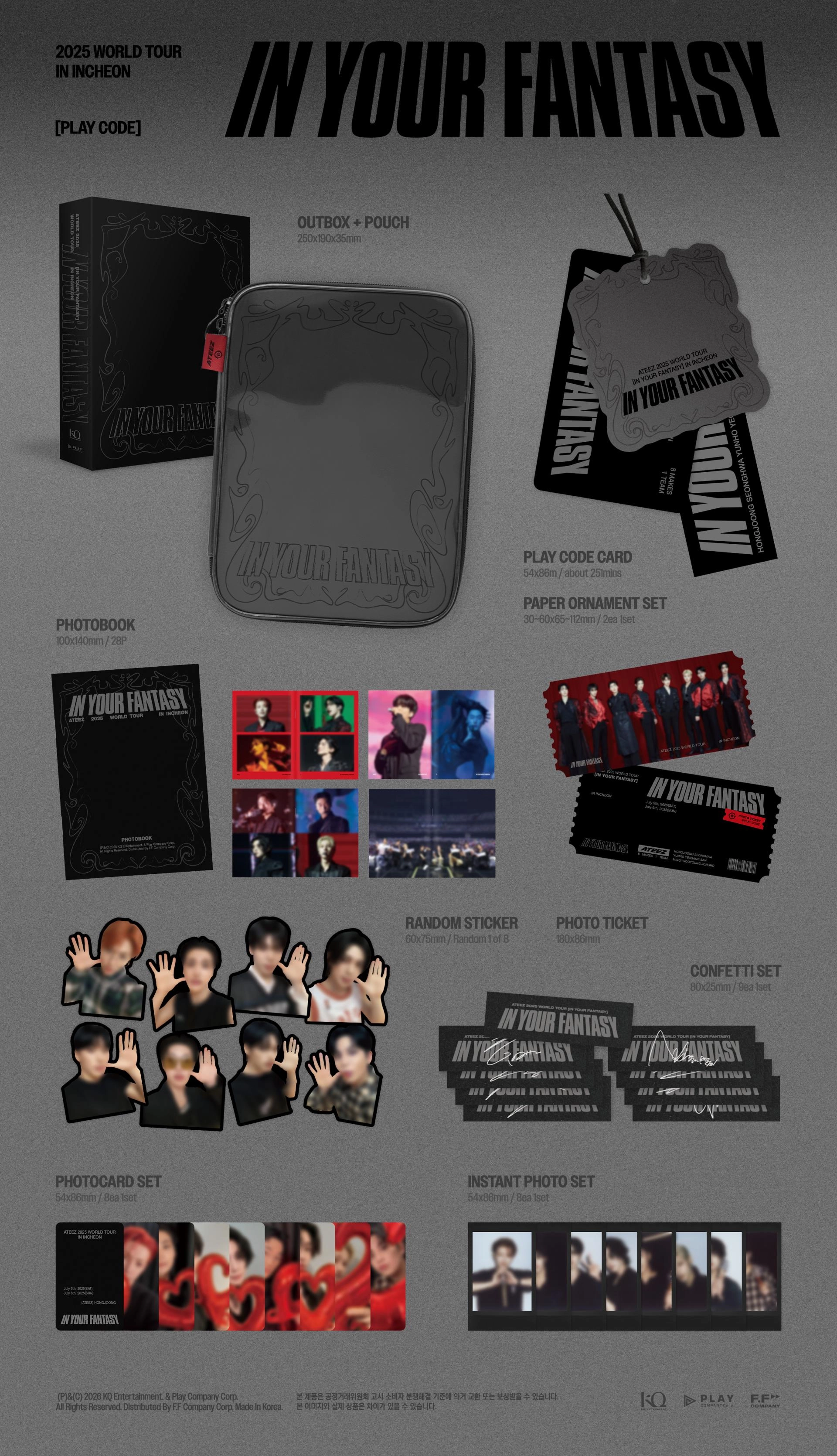 (PRE-ORDER) ATEEZ - [2025 WORLD TOUR [IN YOUR FANTASY] INCHEON] PLAYCODE