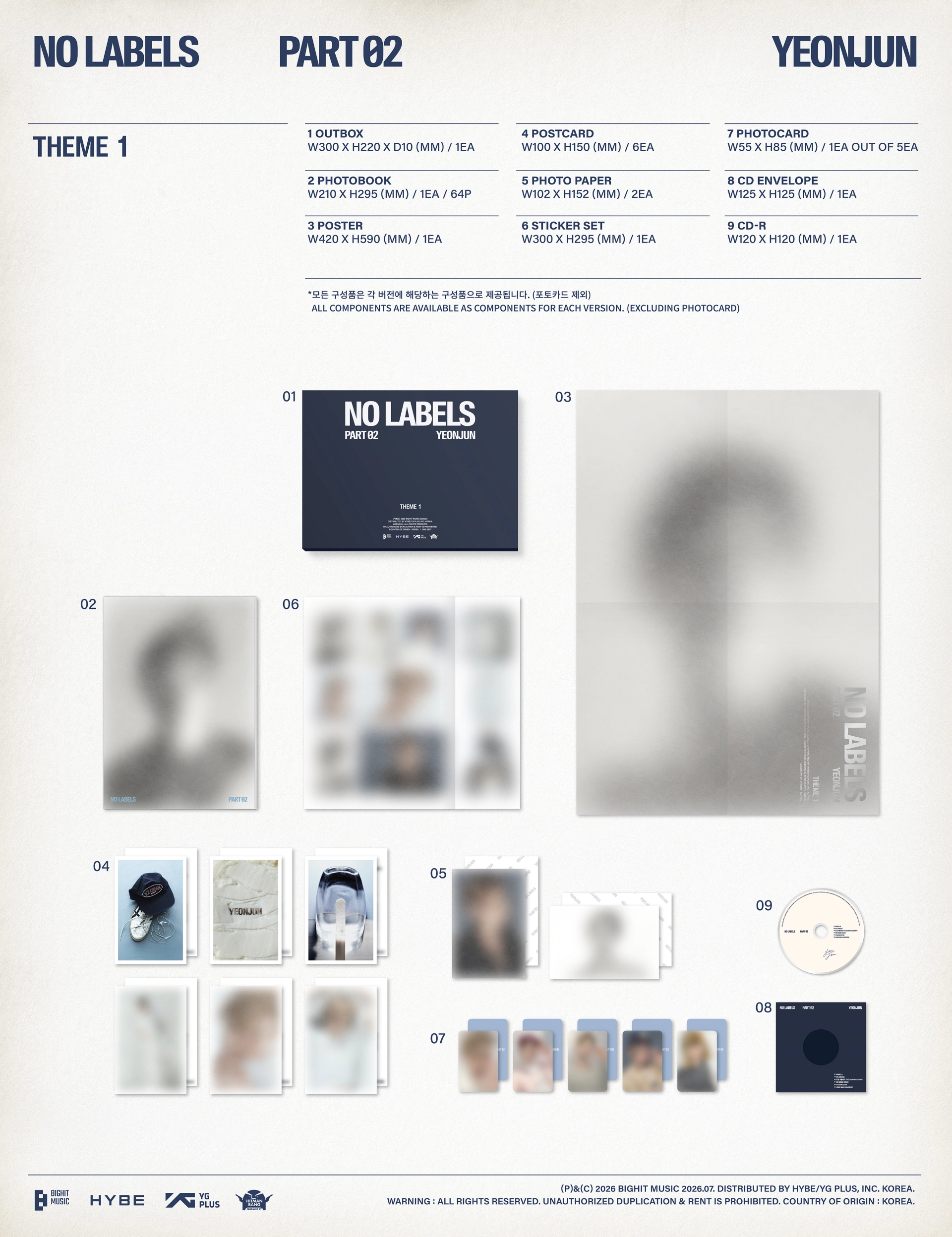 (PRE-ORDER) YEONJUN - [NO LABELS: PART 02]