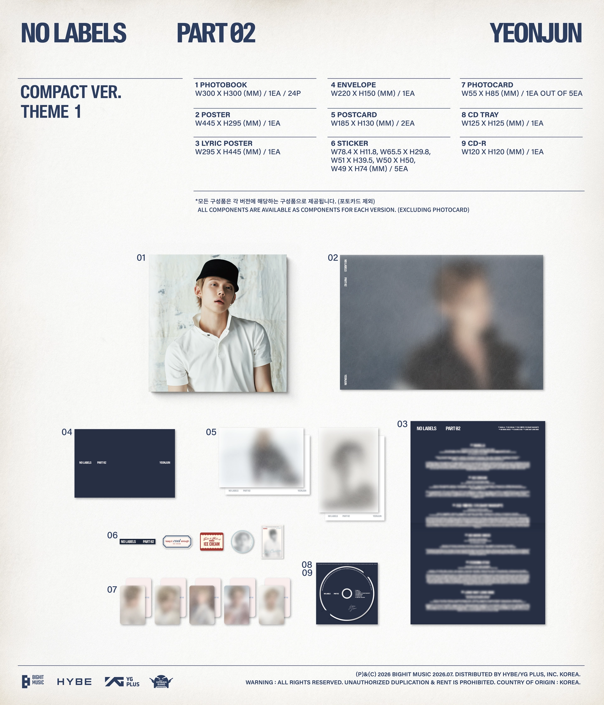 YEONJUN - [NO LABELS: PART 02] (Compact Ver.)