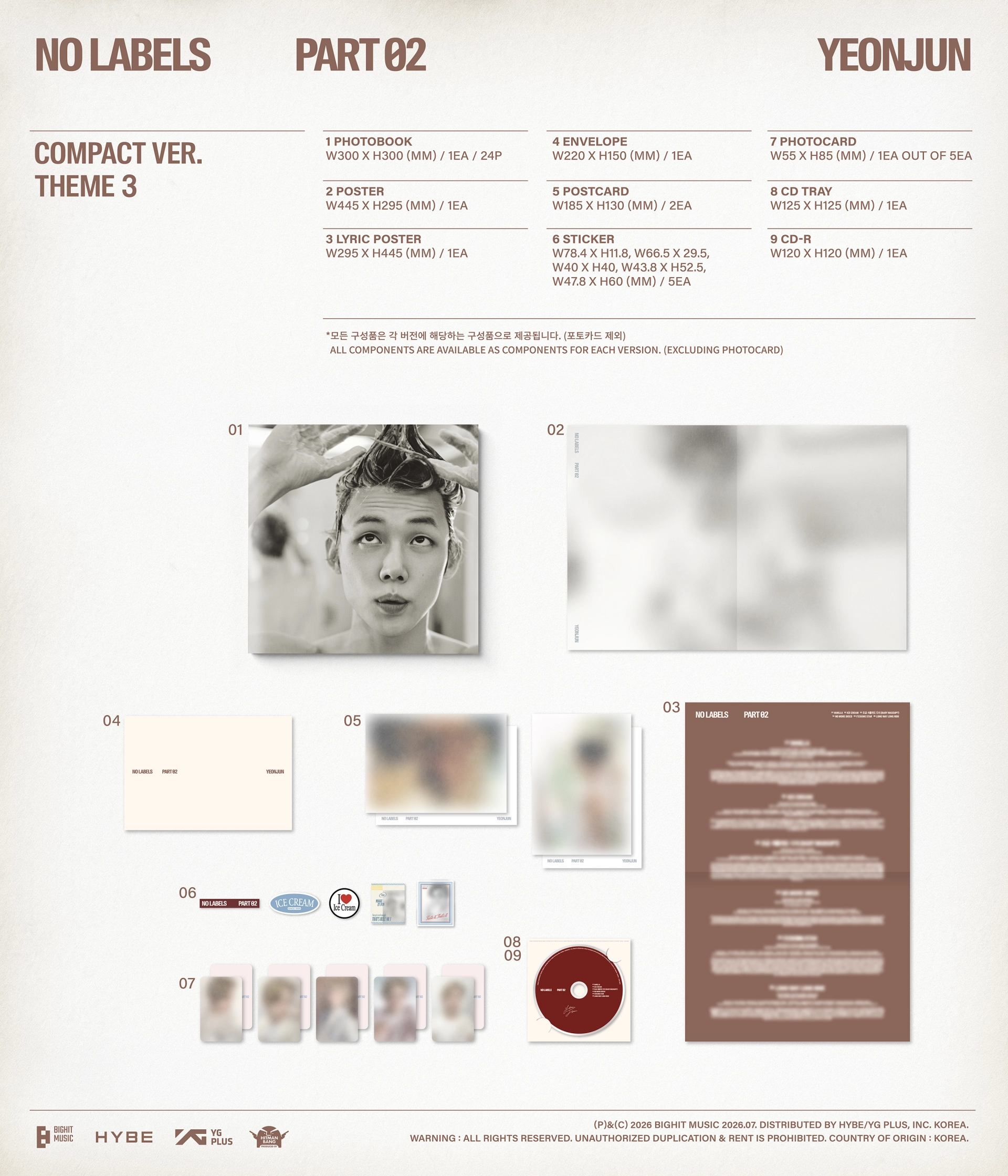 YEONJUN - [NO LABELS: PART 02] (Compact Ver.)