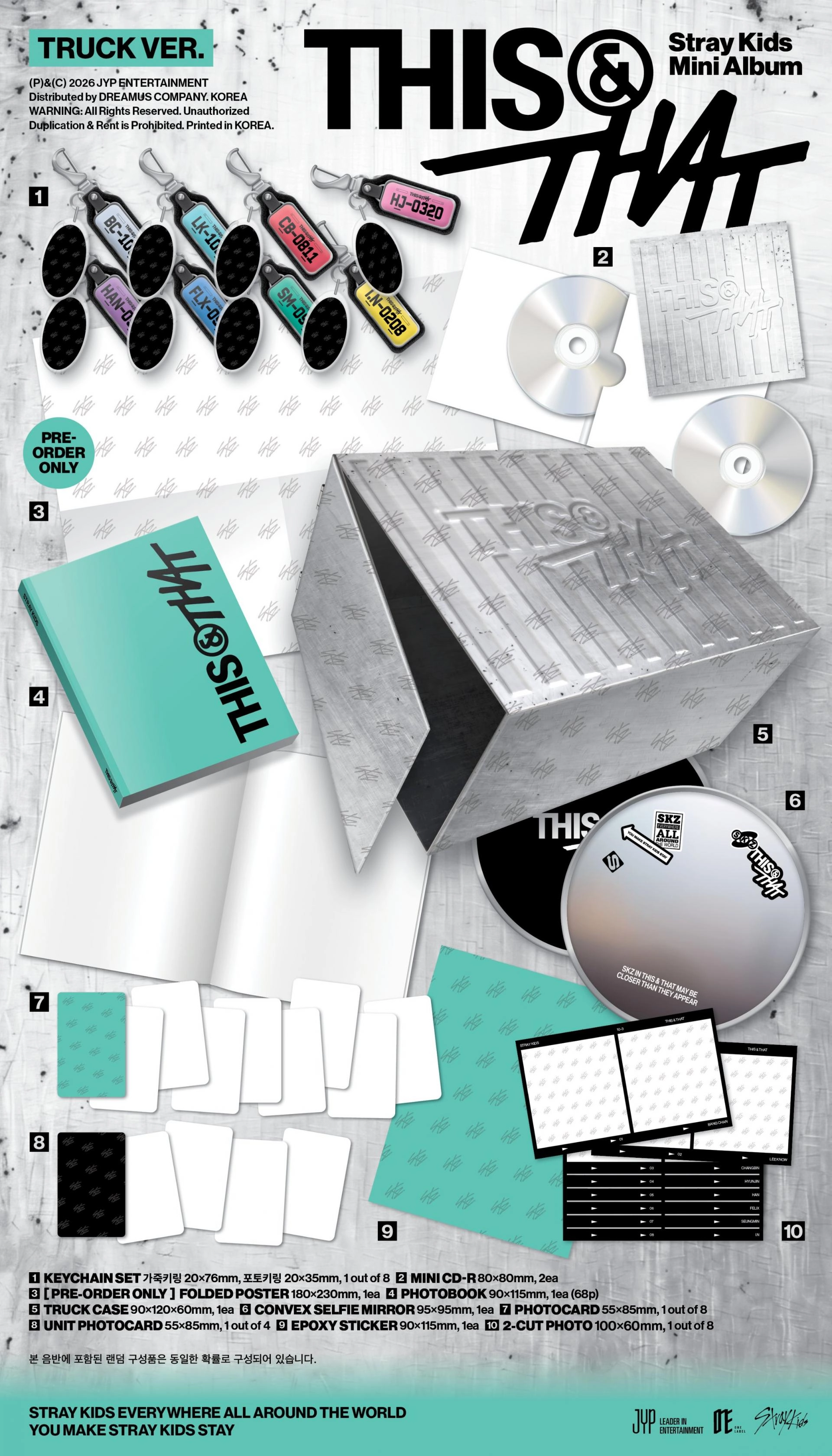 (PRE-ORDER) Stray Kids - 10th Mini Album [THIS & THAT] (TRUCK Ver.) (Limited Edition)