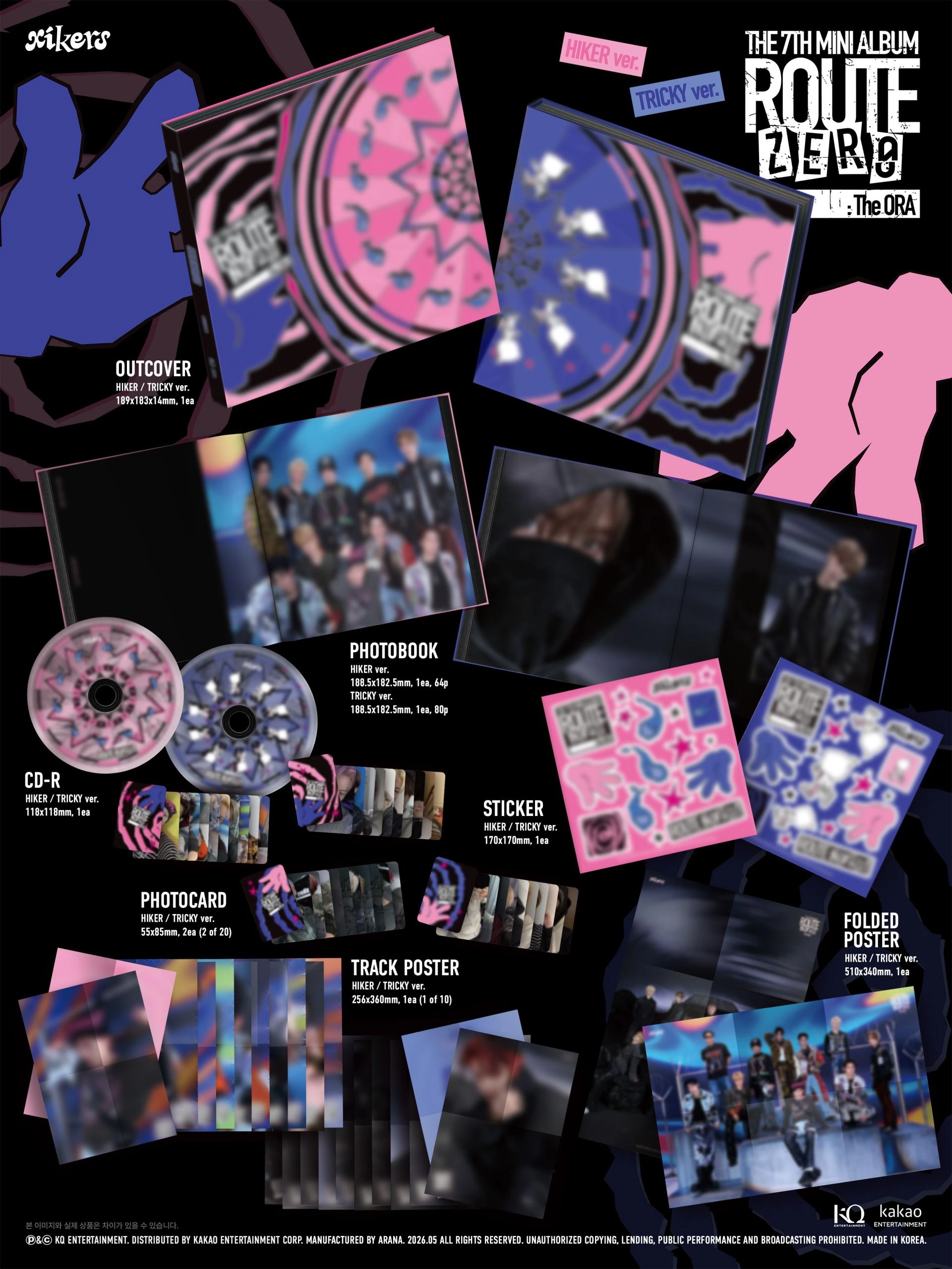 (PRE-ORDER) xikers - 7th Mini Album [ROUTE ZERO : The ORA] (Special Ver.)