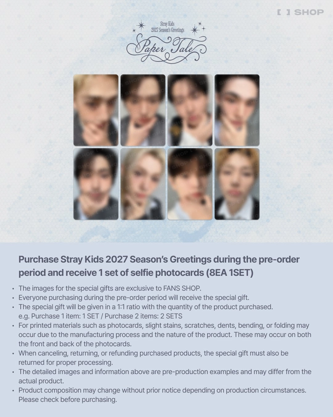 (POB) Stray Kids 2027 Season's Greetings [Paper Tale]