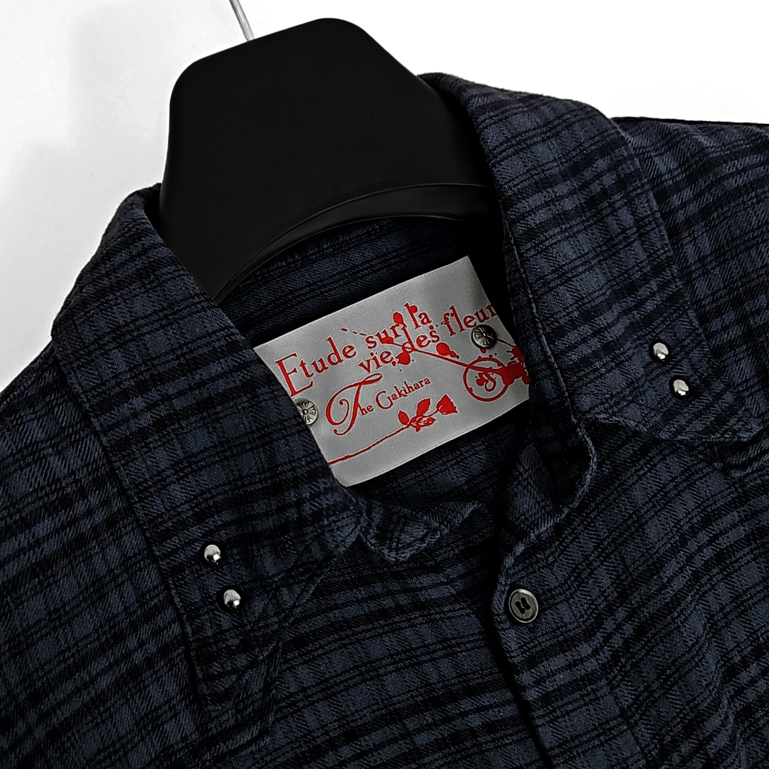 シャツ [GAKIHARA] KARIYA VINTAGE CHECK SHIRTS Kariya western vintage cut check shirts (red brown