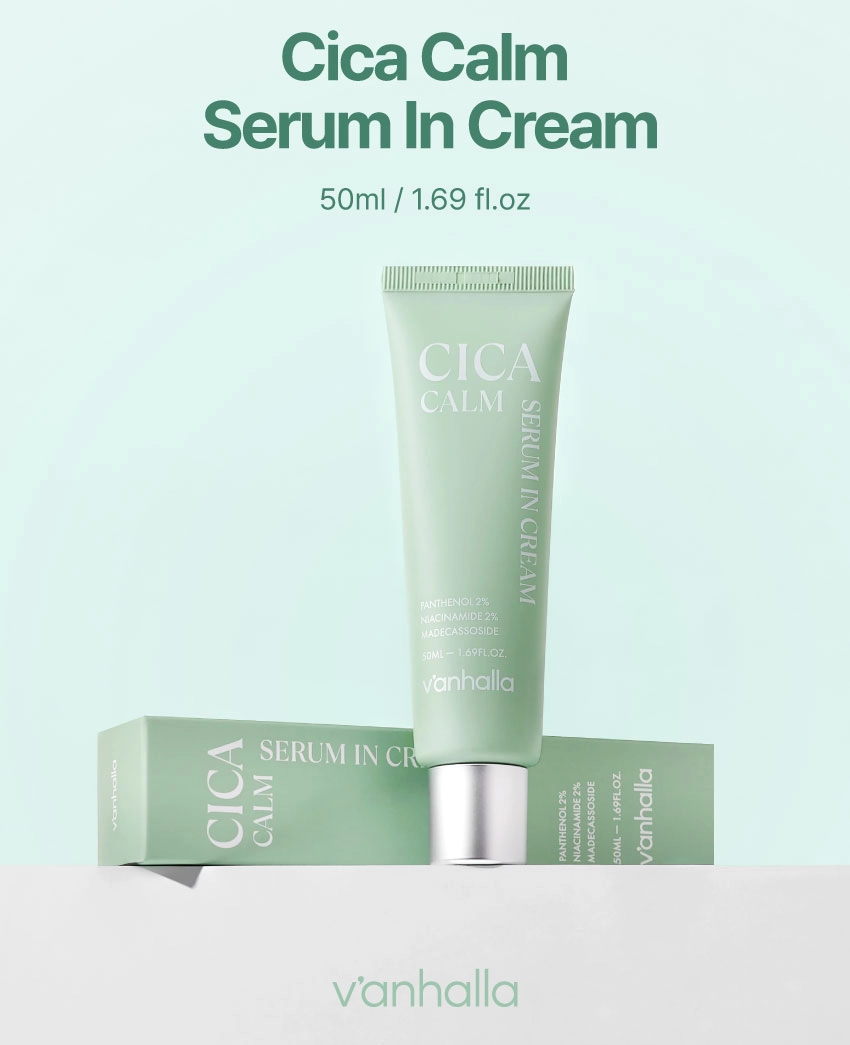 Vanhalla Cica Serum in Cream: soft cream texture for soothing care