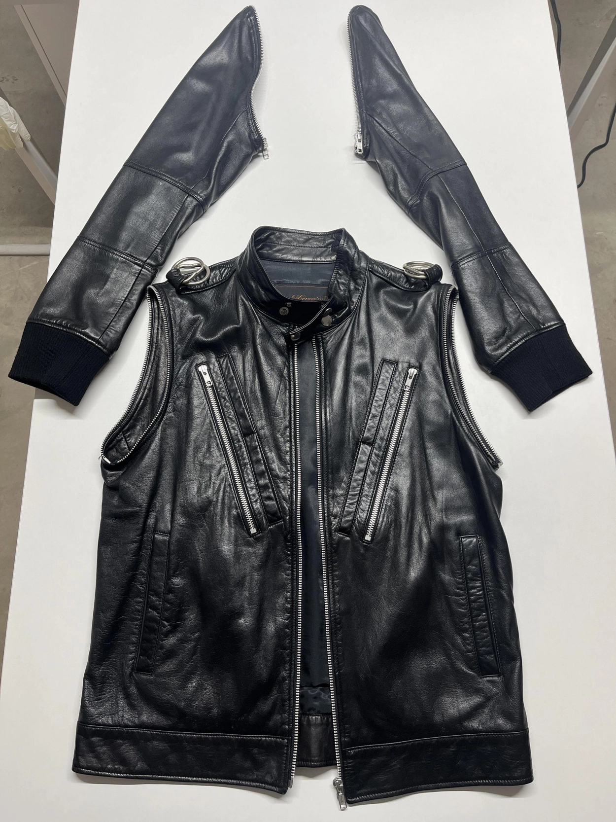 Archive 'Undercover' 07aw Multi Zip Leather Jacket : OSA