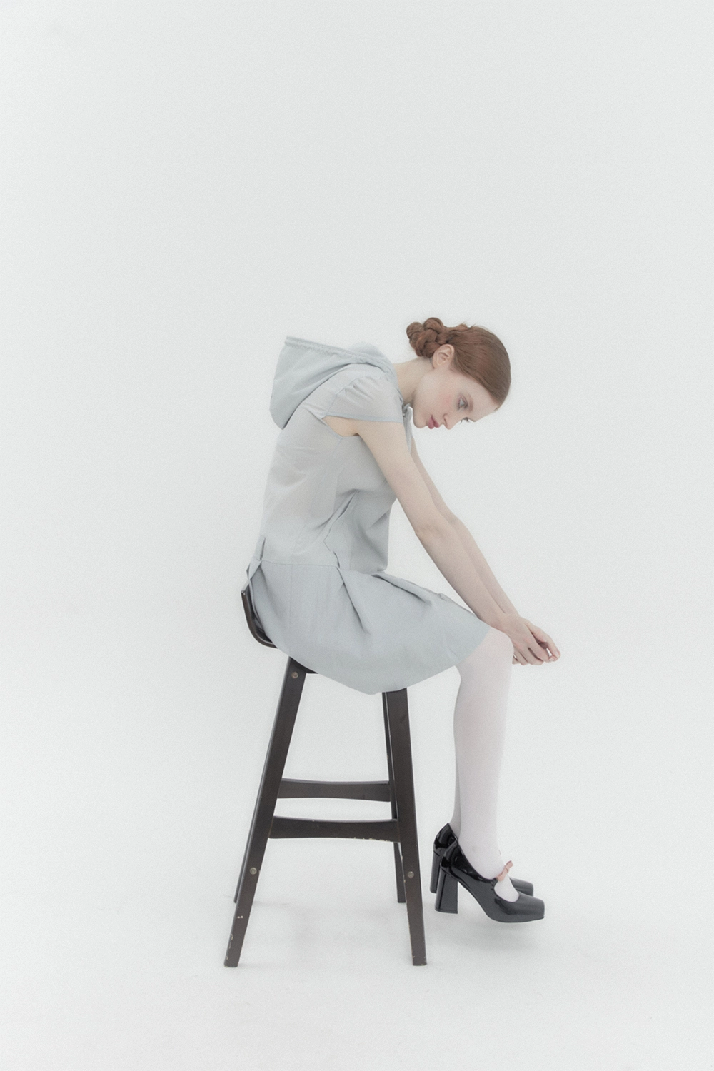 Dolls Hoodie Cap Sleeve Dress Sky : KATER | GLOBAL