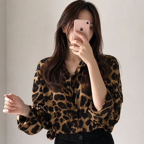 모던 레오파드 셔츠
