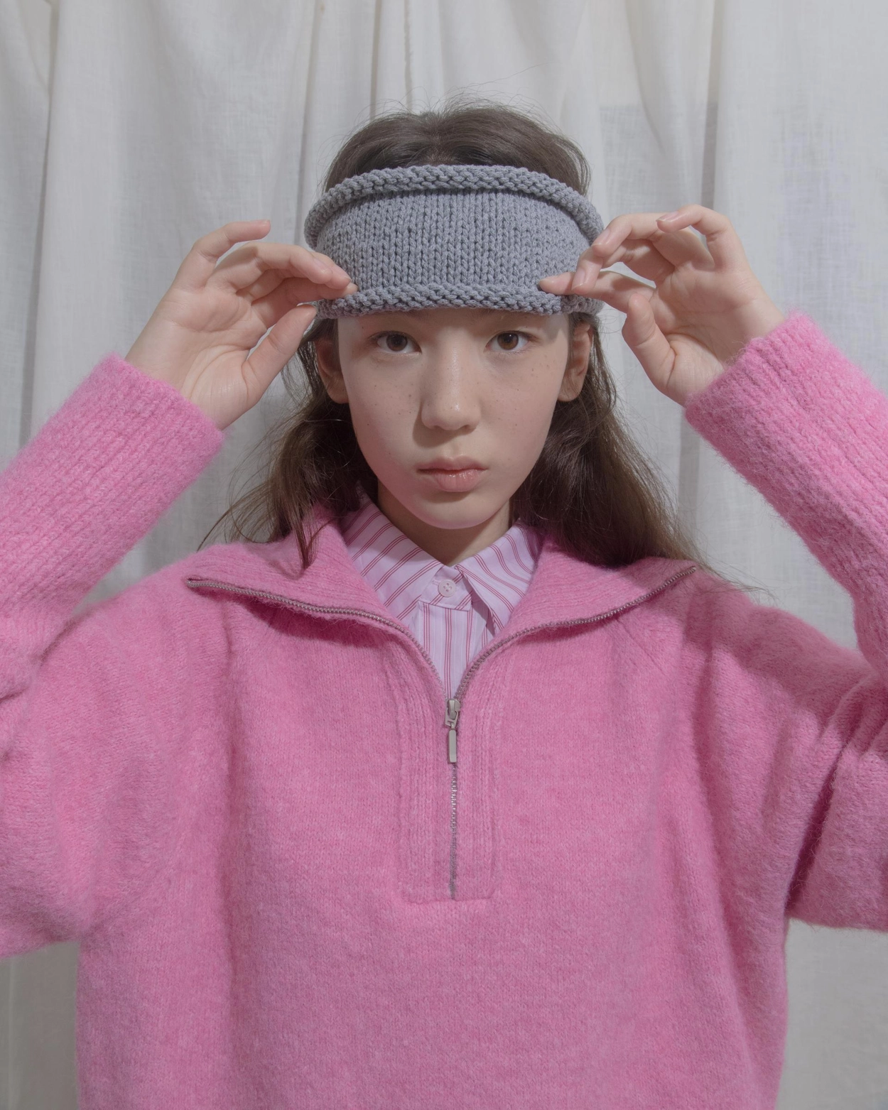 tsuke half-zip knit (6 color) : nyunyu japan