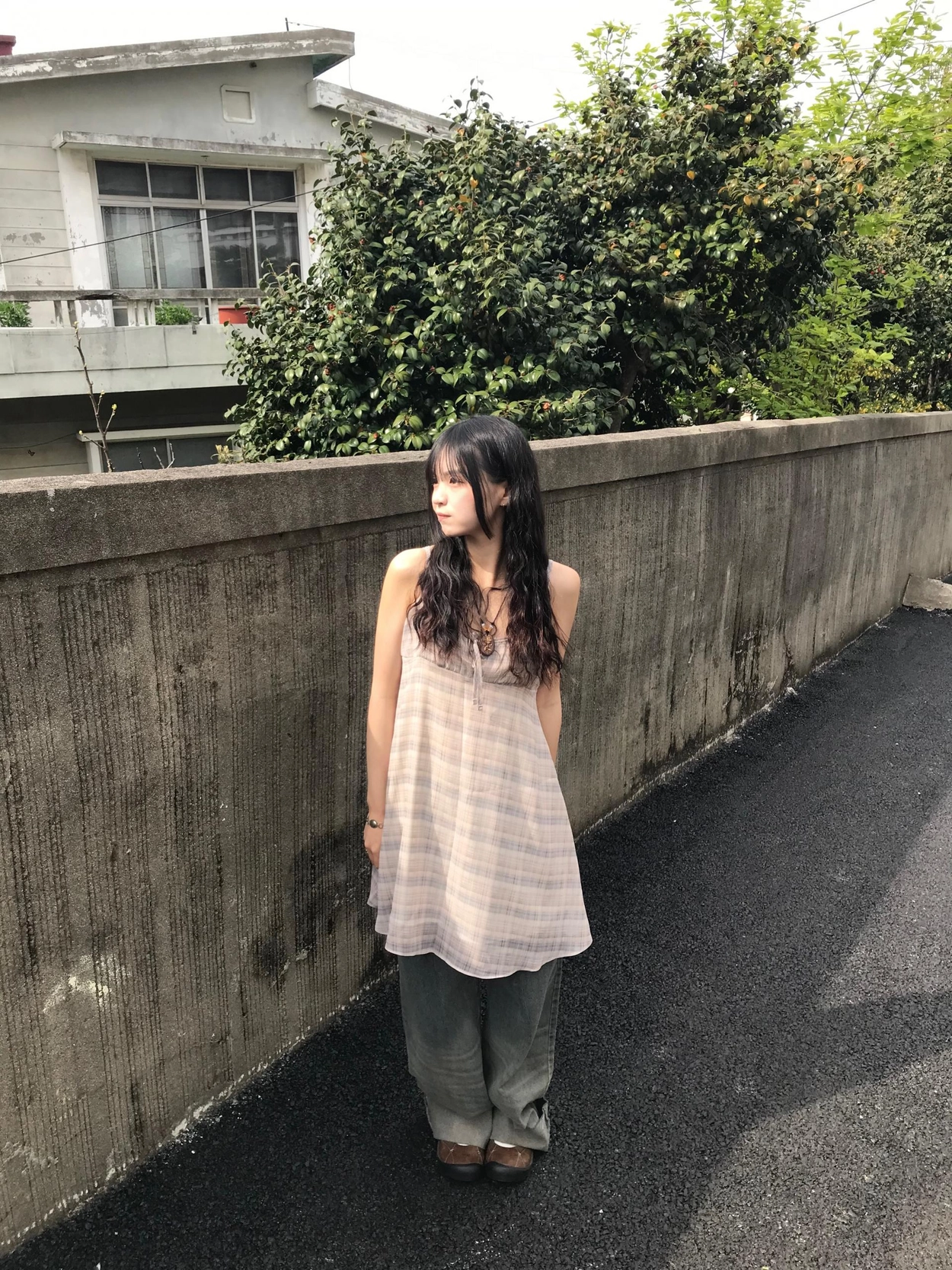 チェックノースリブワンピース | ファッション通販サイト NUGU