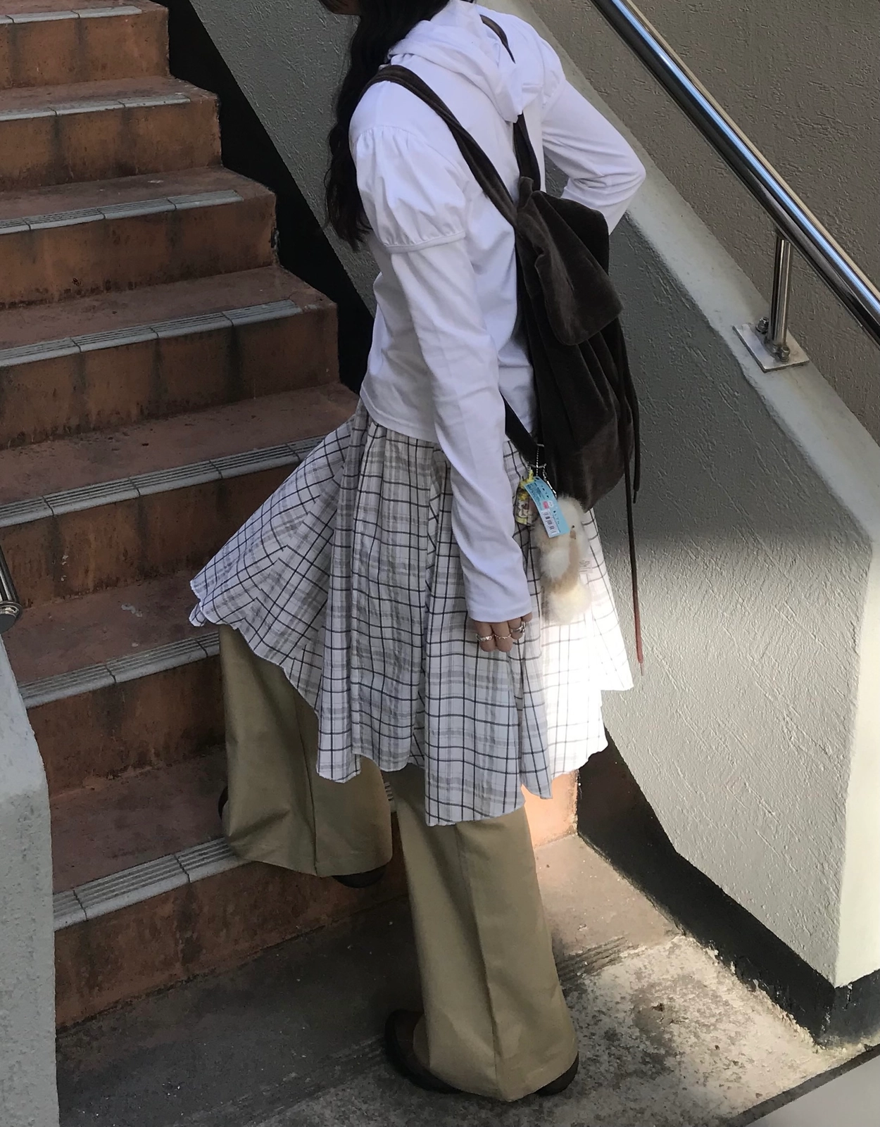 アシンメトリーチェックスカート | ファッション通販サイト NUGU