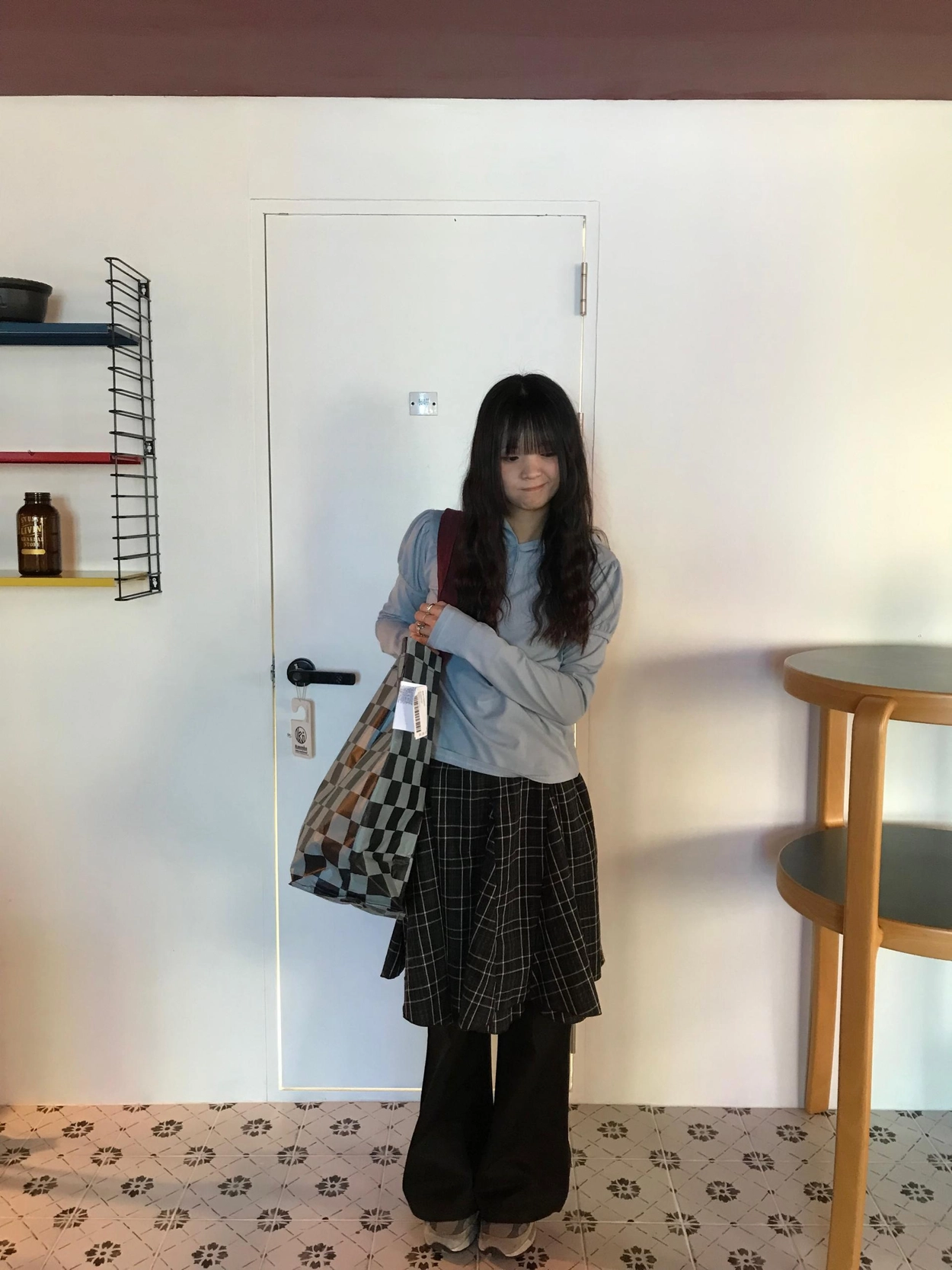 MAD GIRL タータンチェックアシンメトリースカート　M MAD GIRL タータンチェックアシンメトリースカート M ランダム