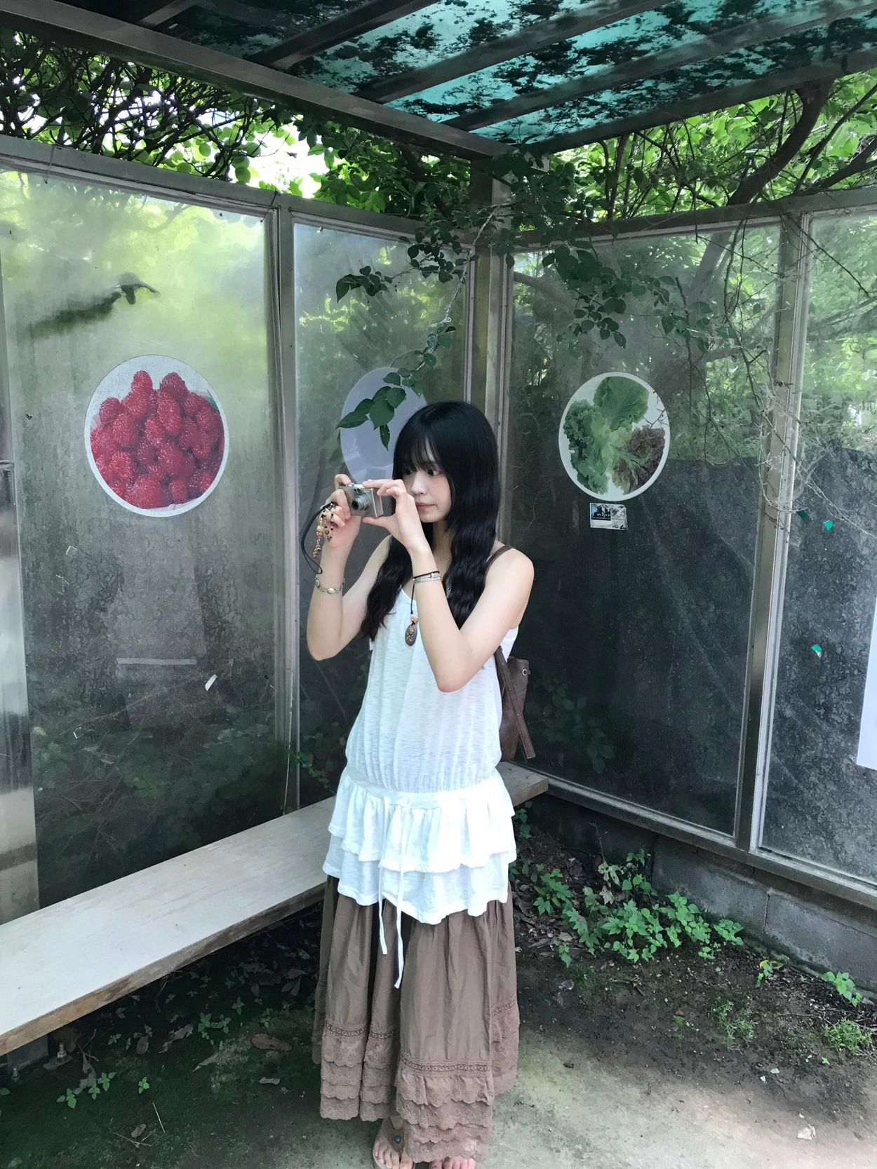 トゥララのワンピ トゥララ TRALALA チェック キャミワンピ 黒×白 リボン フリル