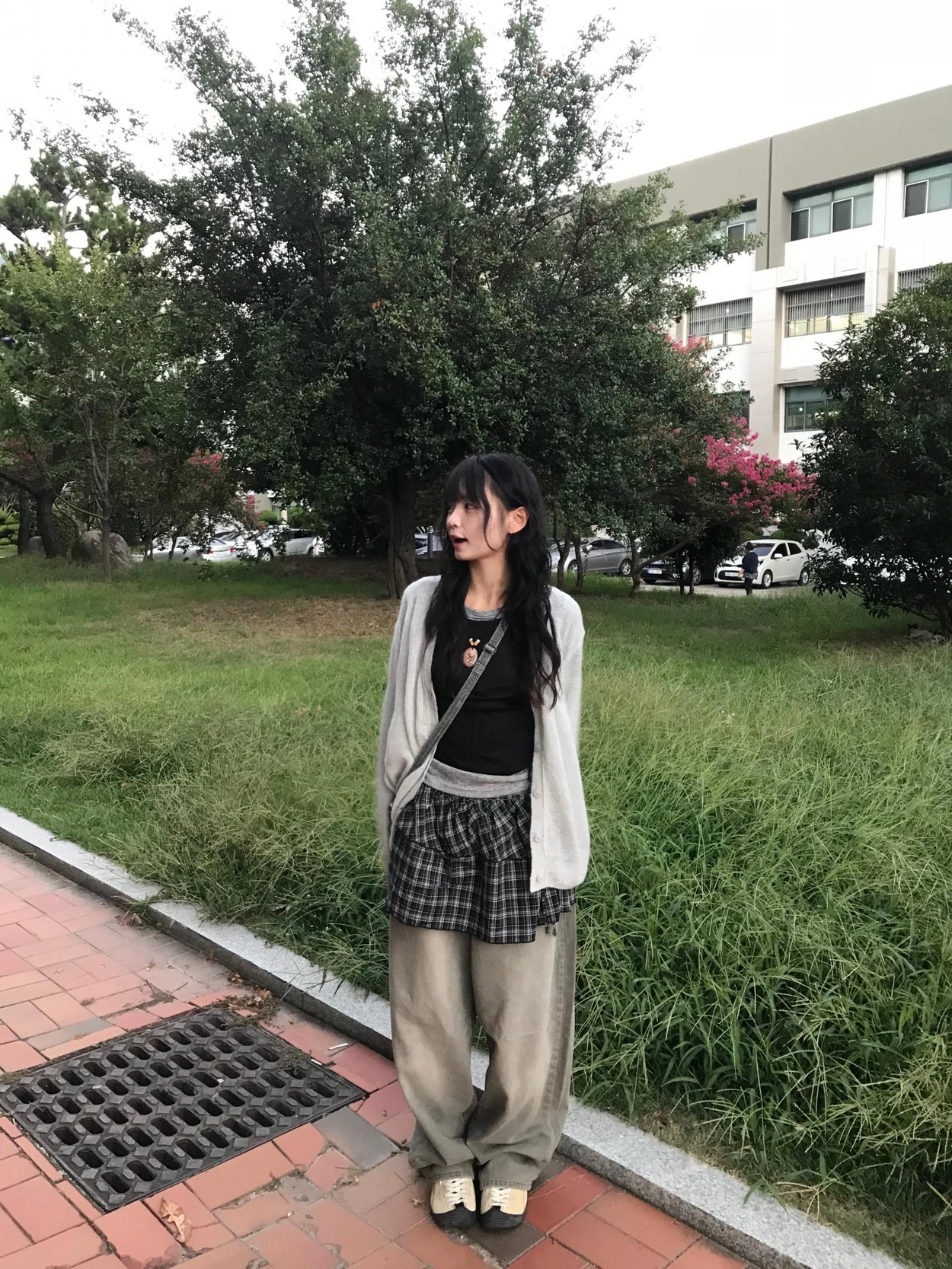 レイヤードチェックラップスカート | ファッション通販サイト NUGU