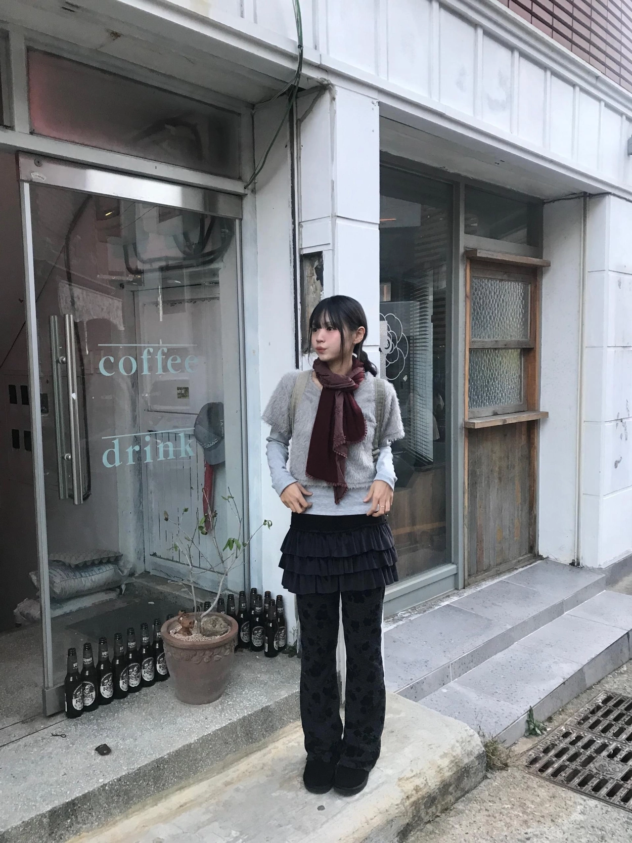 pinue ティアードスカート ニットティアードスカート（BEIGE） - PINUE