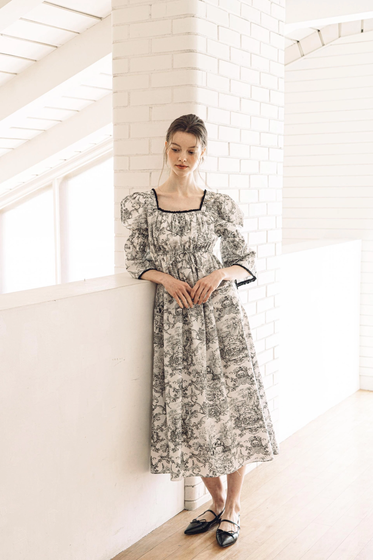 BELLA TOILE DE JOUY BLACK HOME DRESS DUBLEVE