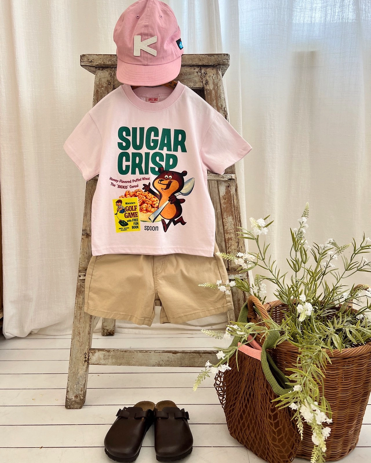 Apple Smile Sugar T-shirt Pink