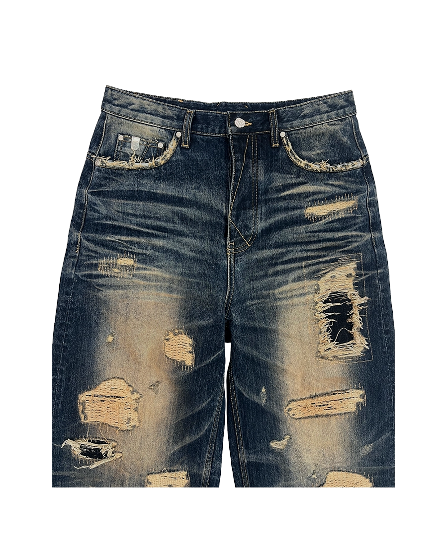SICK BOY DENIM PANTS - NAVY : PACOSPLY