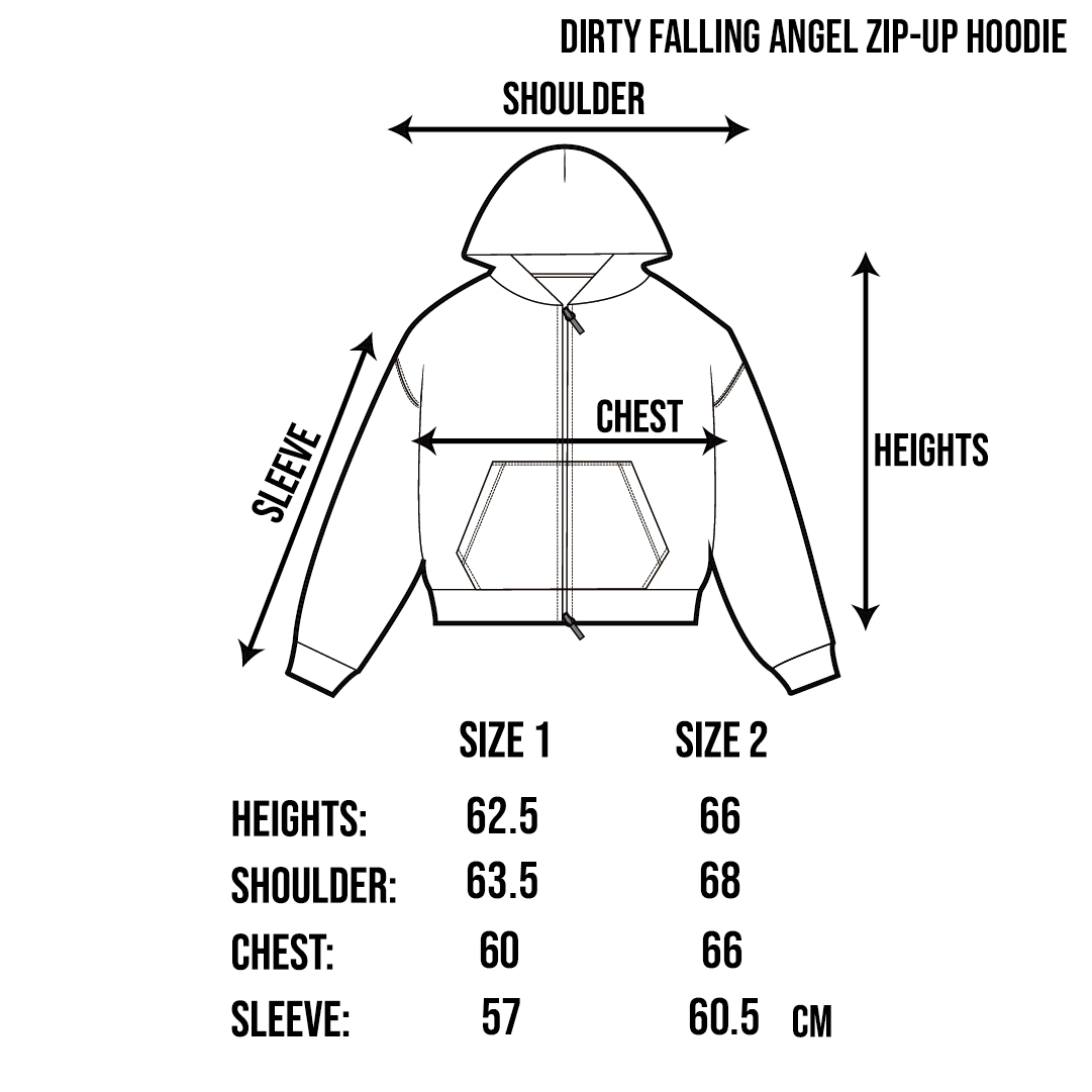 DIRTY FALLING ANGEL ZIP-UP HOODIE - DIRTY CAMO : PACOSPLY
