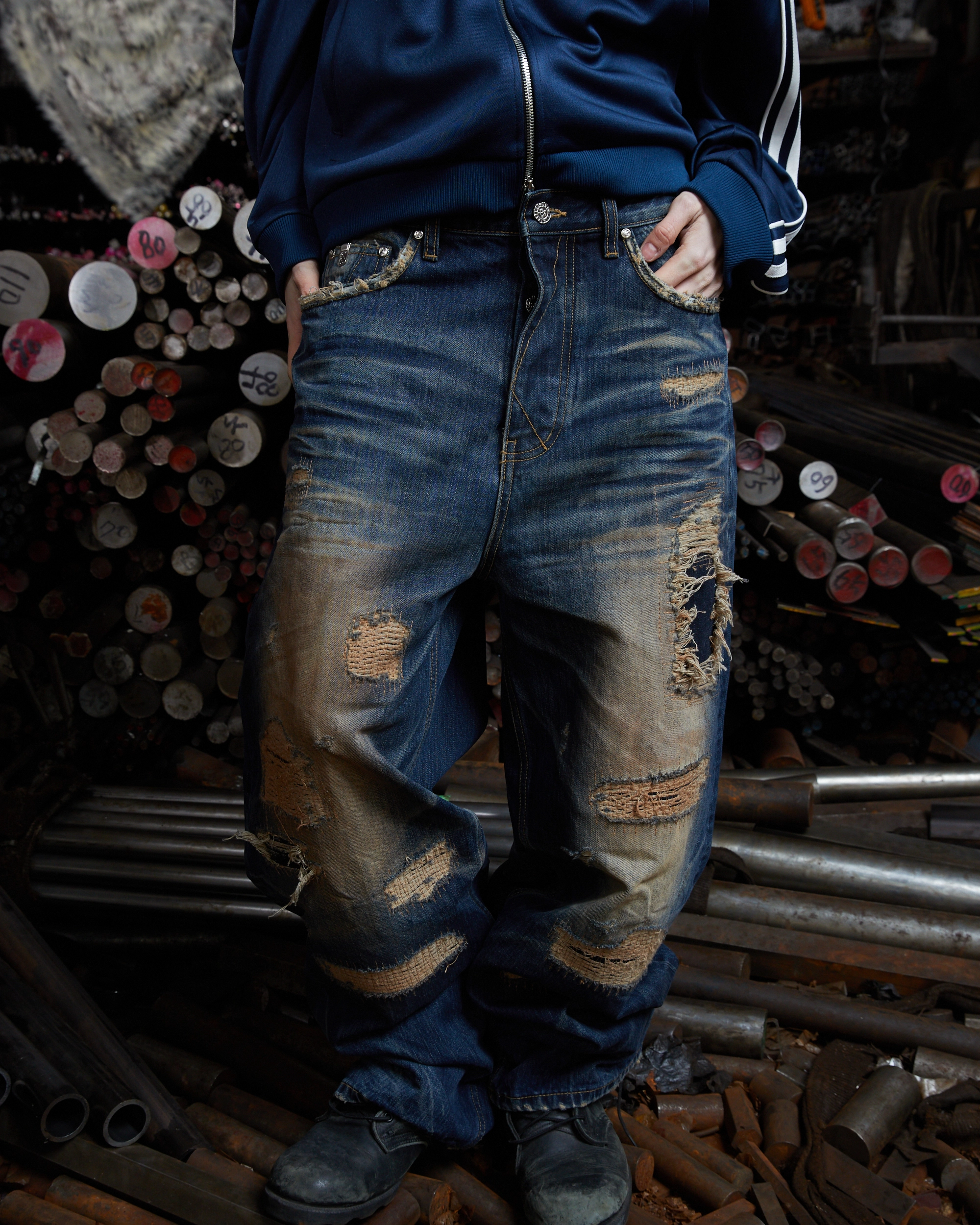 パンツ PACO SPLY SICK BOY DENIM PANTS - NAVY SICK BOY DENIM PANTS - NAVY : PACOSPLY