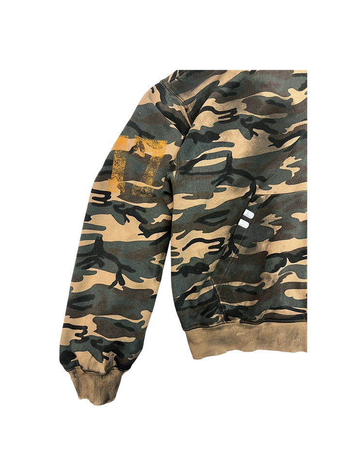 DIRTY FALLING ANGEL ZIP-UP HOODIE - DIRTY CAMO : PACOSPLY