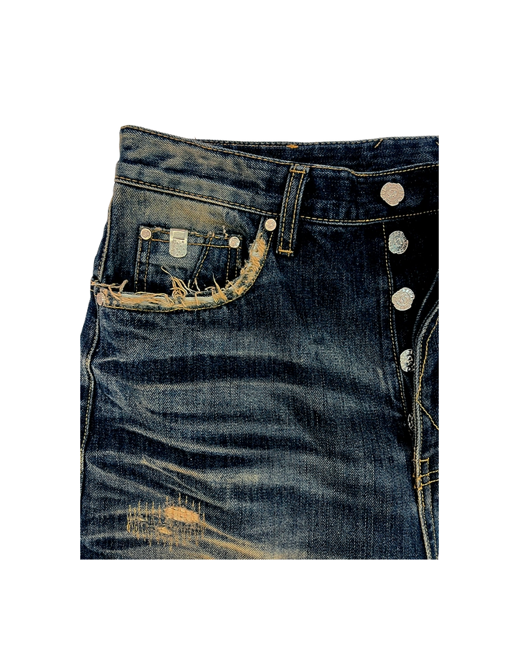SICK BOY DENIM PANTS - NAVY : PACOSPLY