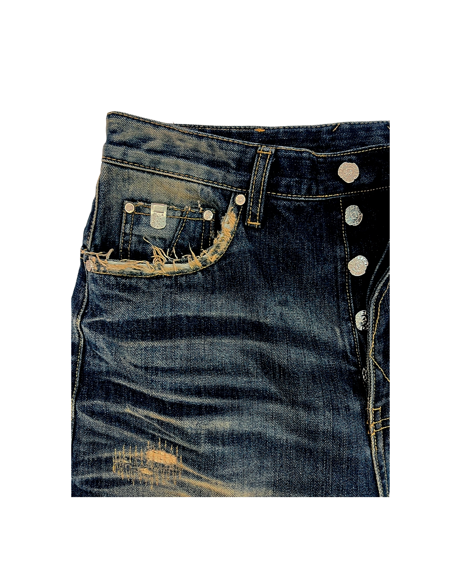 SICK BOY DENIM PANTS - NAVY : PACOSPLY