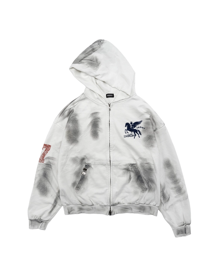 トップス PACO SPLY DIRTY FALLING ANGEL HOODIE DIRTY FALLING ANGEL ZIP-UP HOODIE - DIRTY WHITE : PACOSPLY