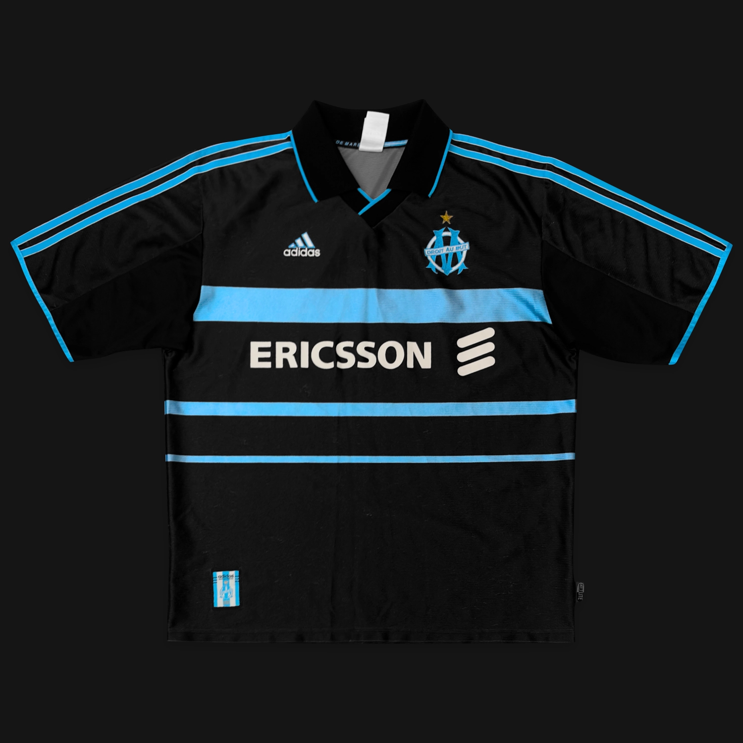 627121 ] Adidas Olympique de Marseille 99/00 1999/2000 Third L