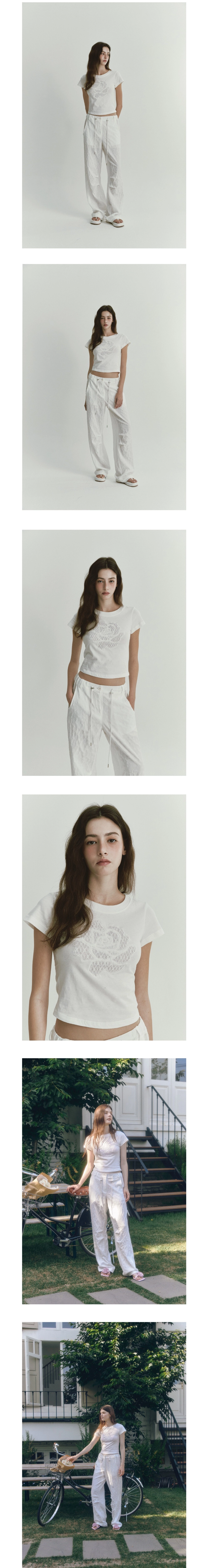 ROSE APPLIQUE T (IVORY) : ASURA