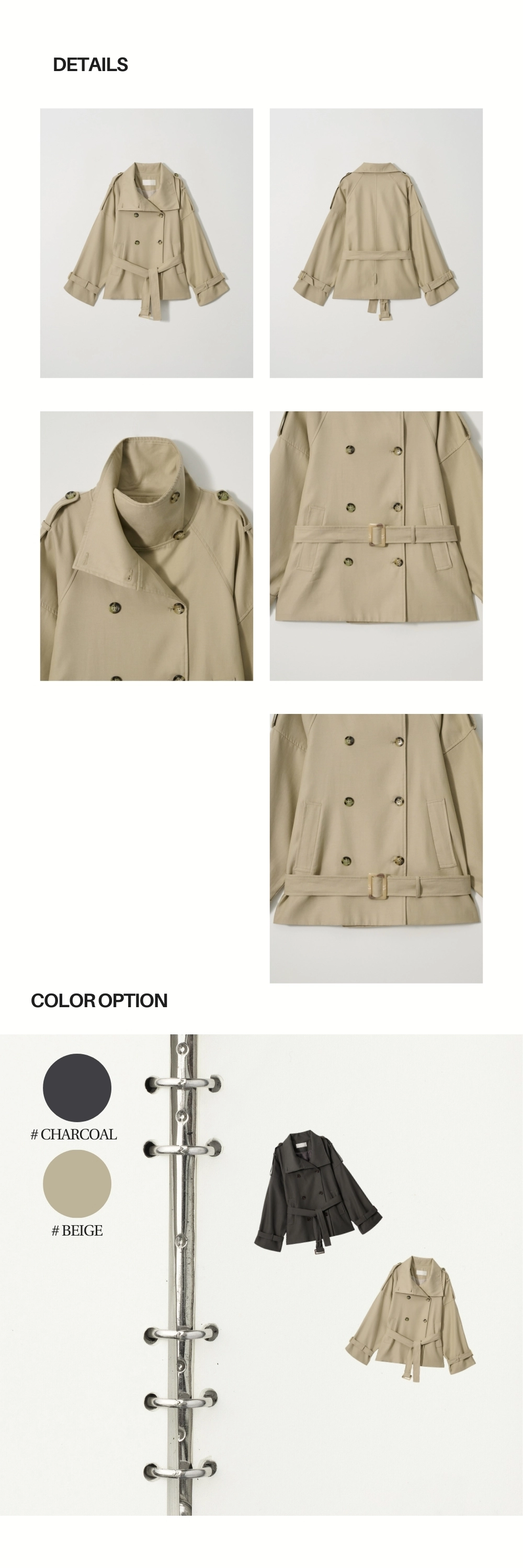ジャケット・アウター ASURA AUTHENTIC TRENCH JACKET (BEIGE) AUTHENTIC TRENCH JACKET (BEIGE) : 아수라 (ASURA)