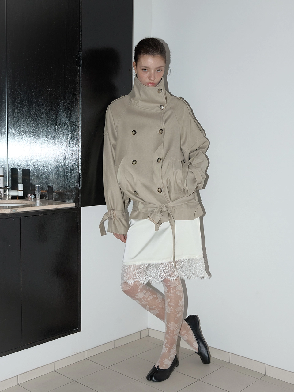 AUTHENTIC TRENCH JACKET (BEIGE) : ASURA