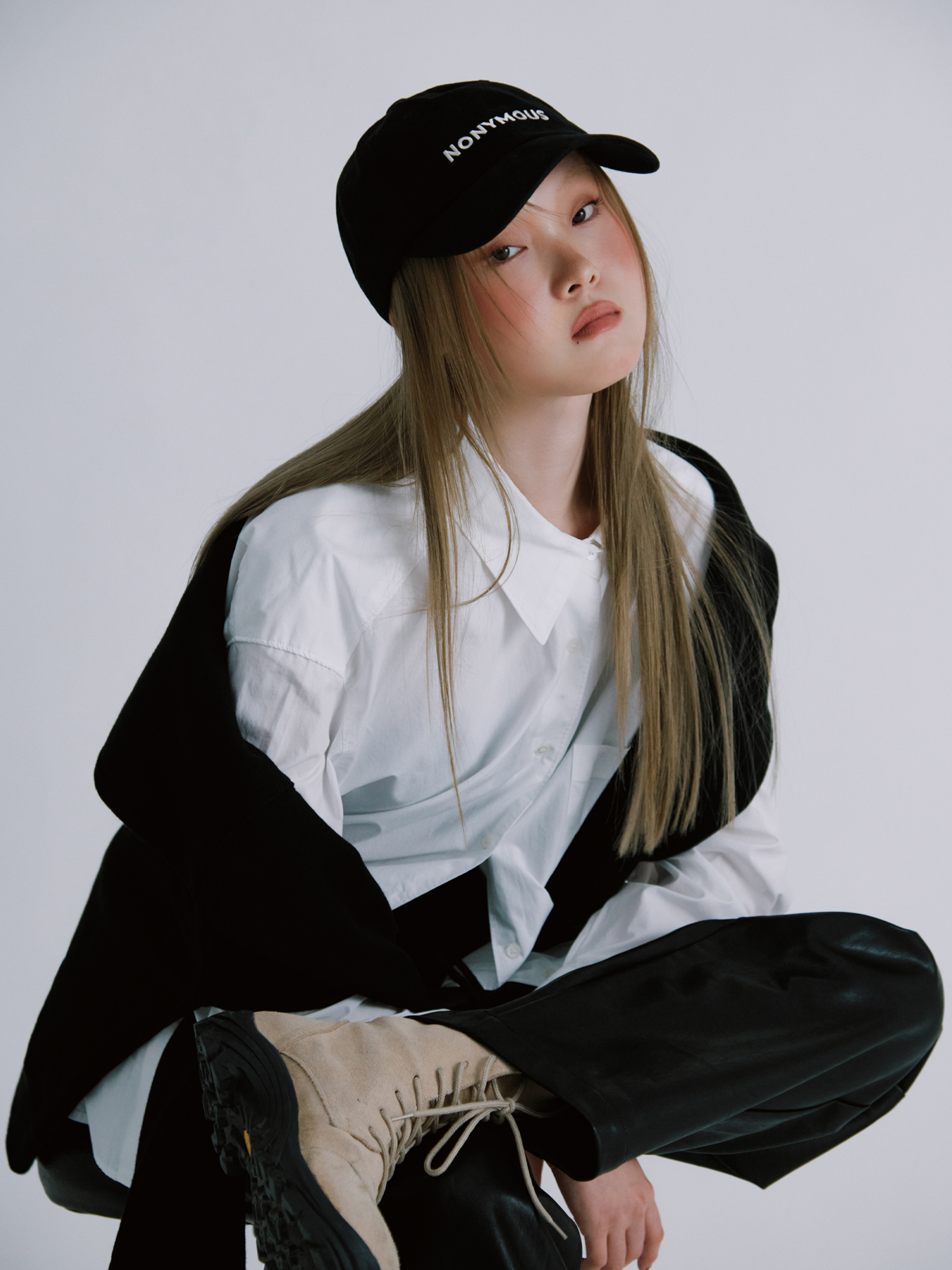 NONYMOUS AA NEW ICONIC PEACHED CAP - BLACK (ABNHBC0040BK) : NONYMOUSAA