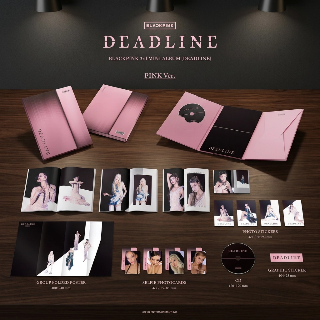 Official Korean Album 100%] BLACKPINK - 3rd MINI ALBUM [DEADLINE