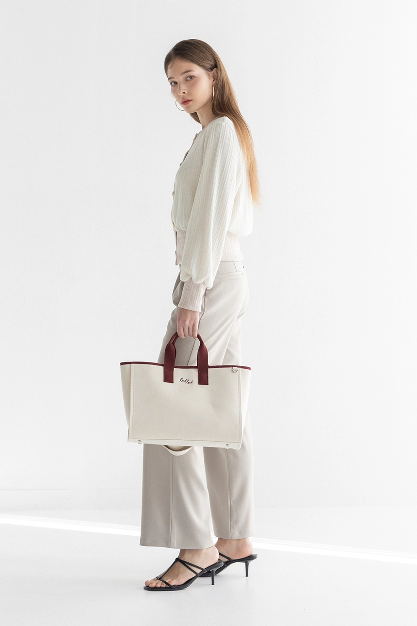 Sandel Canvas Carryall Bag _ burgundy